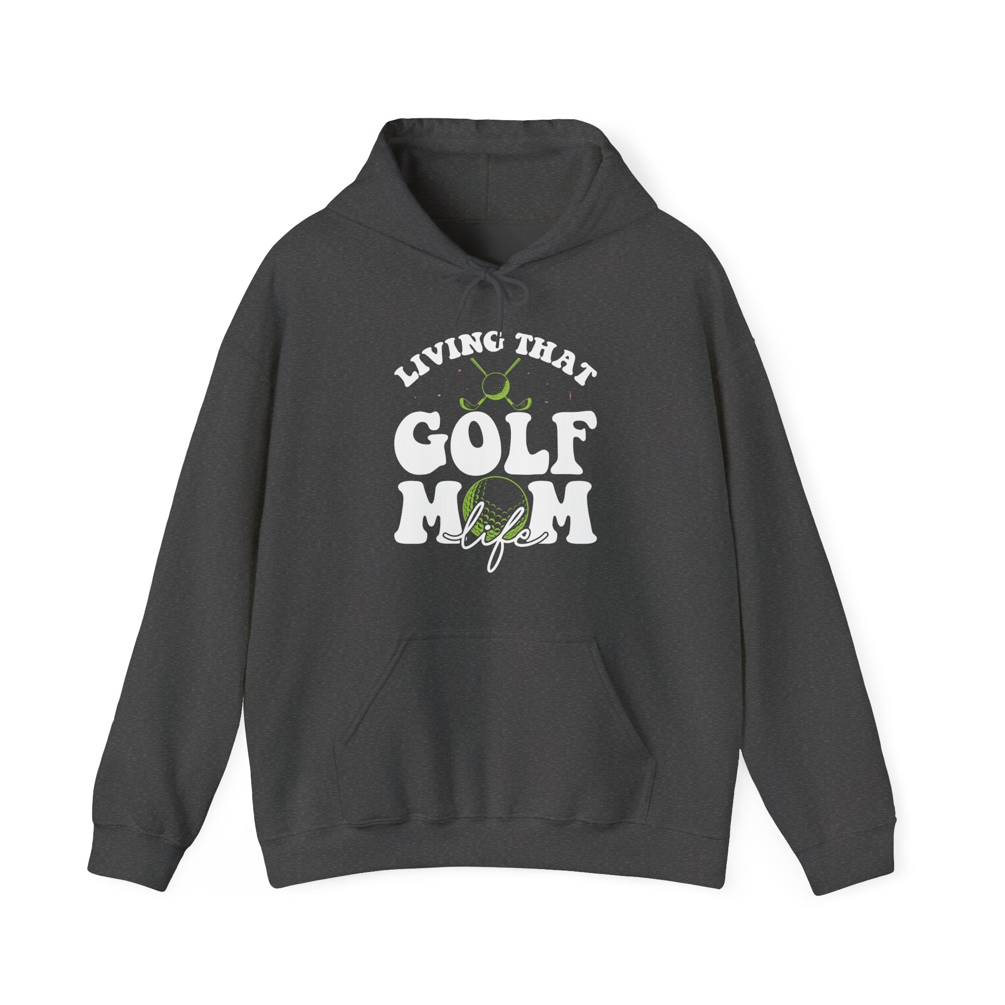 Living That Golf Mom Life Blend Unisex Heavy Hooded Sweatshirt