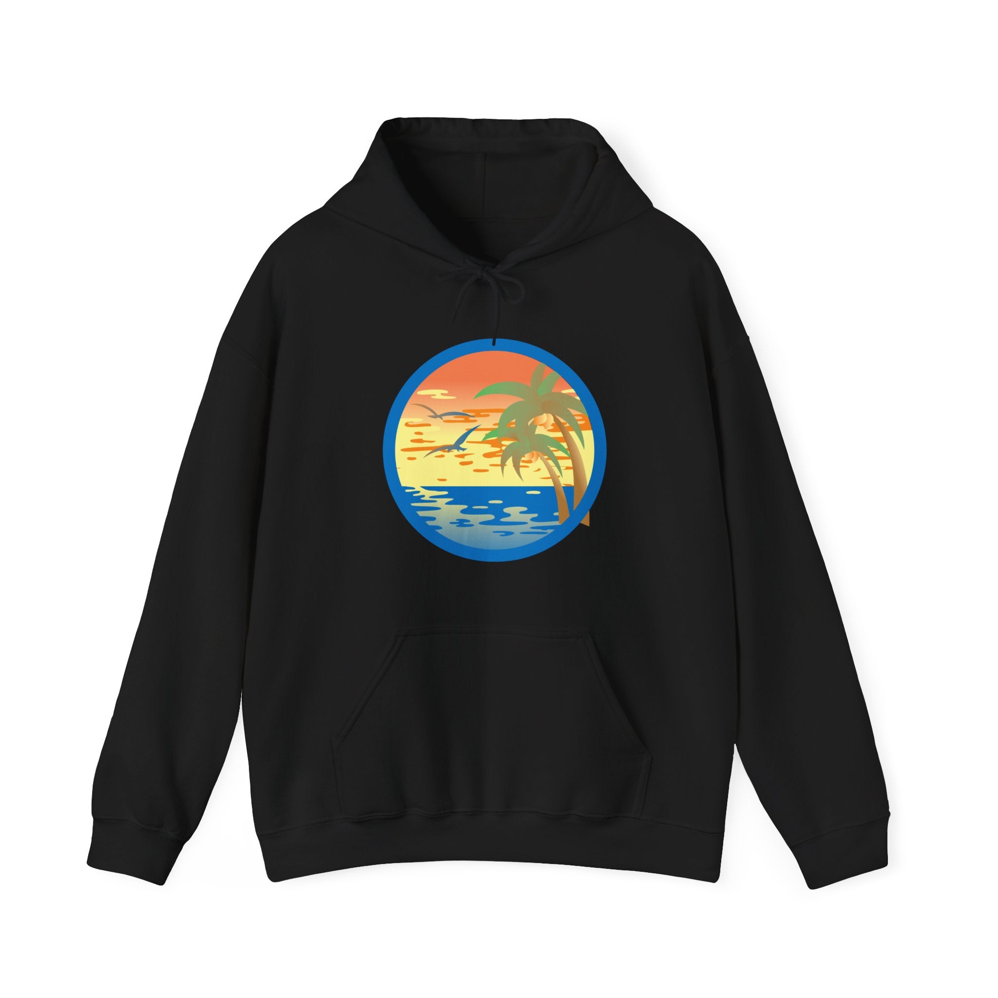 Colored Sunset Beach Unisex Heavy Blend Hooded Sweatshirt