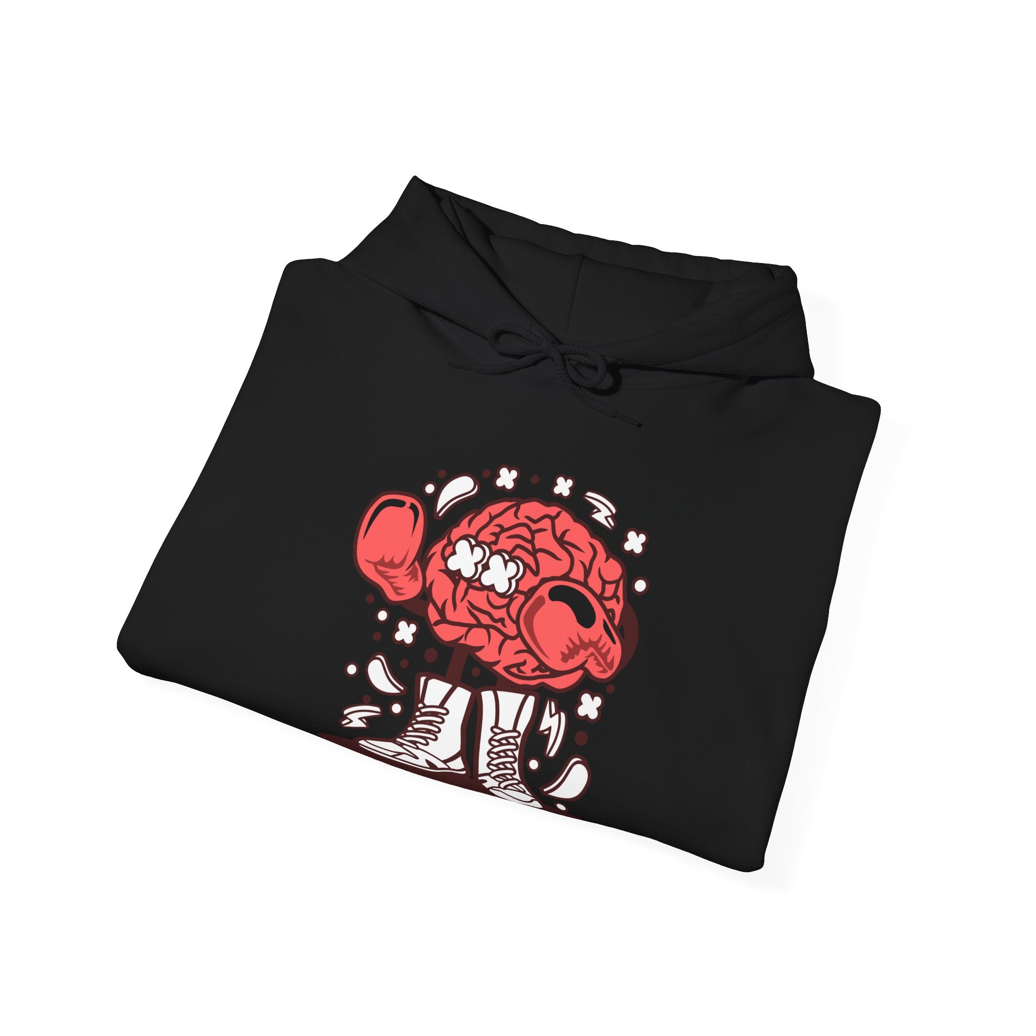 Brain Boxer Unisex Heavy Blend Hooded Sweatshirt for Ultimate Comfort and Warmth