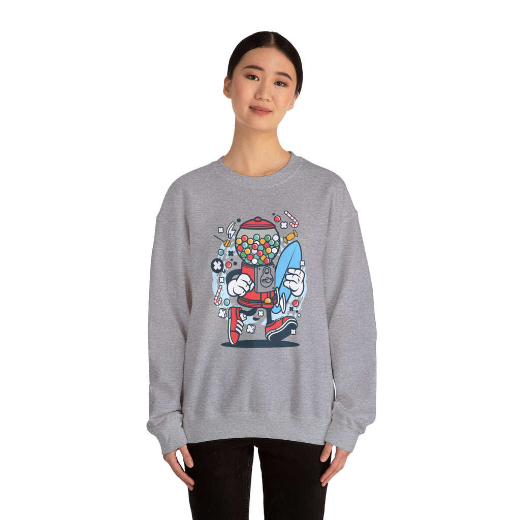 Candy Machine Surfer Unisex Heavy Blend Crewneck Sweatshirt