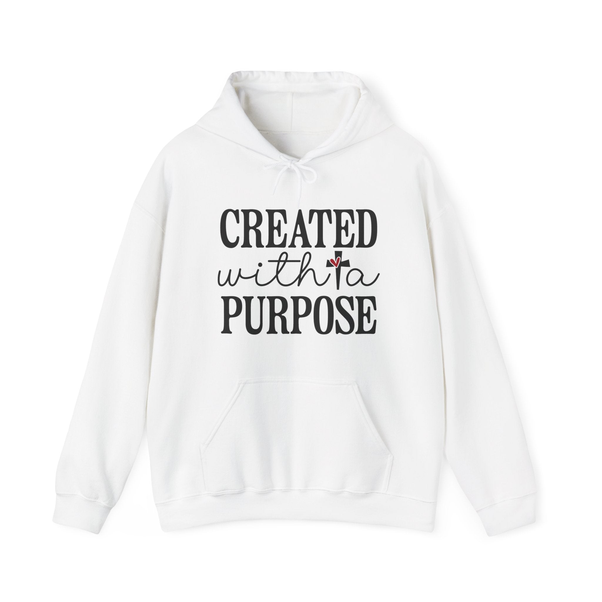 Created With A Purpose Unisex Heavy Blend Hooded Sweatshirt for Ultimate Comfort and Warmth