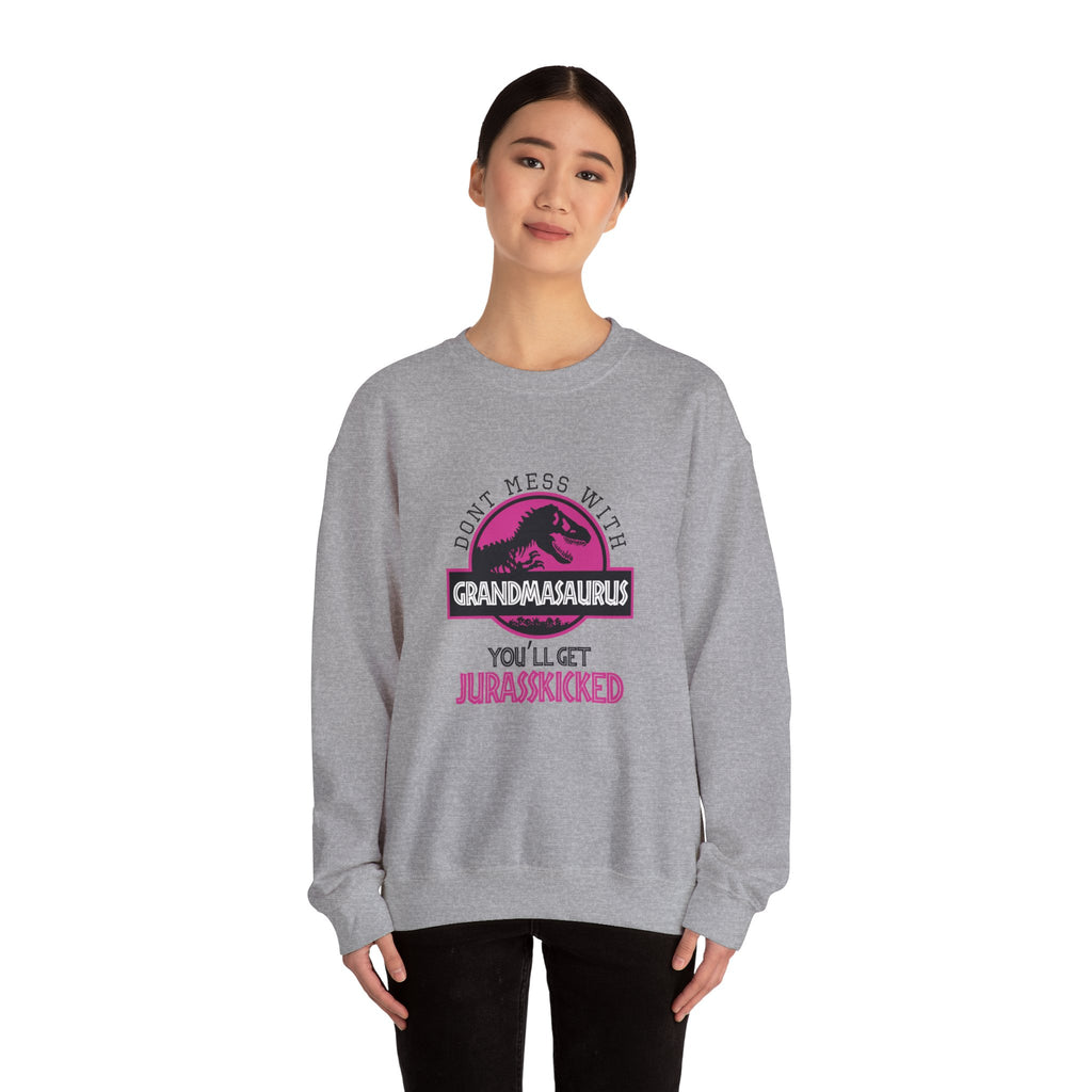Dont Mess With Grandma Youll Get Jurasskicked Unisex Heavy Blend Crewneck Sweatshirt
