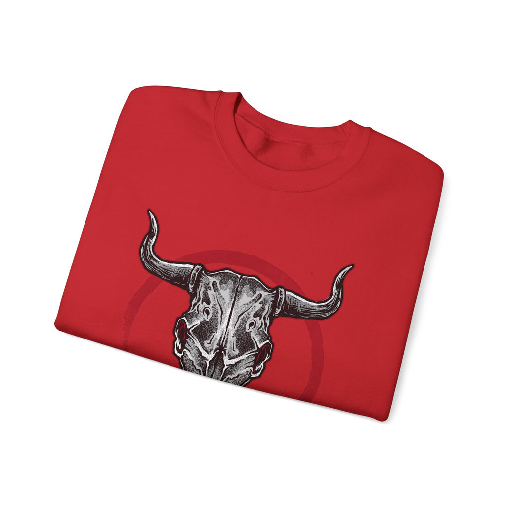 Bull Skull Unisex Heavy Blend Crewneck Sweatshirt for Ultimate Comfort and Style