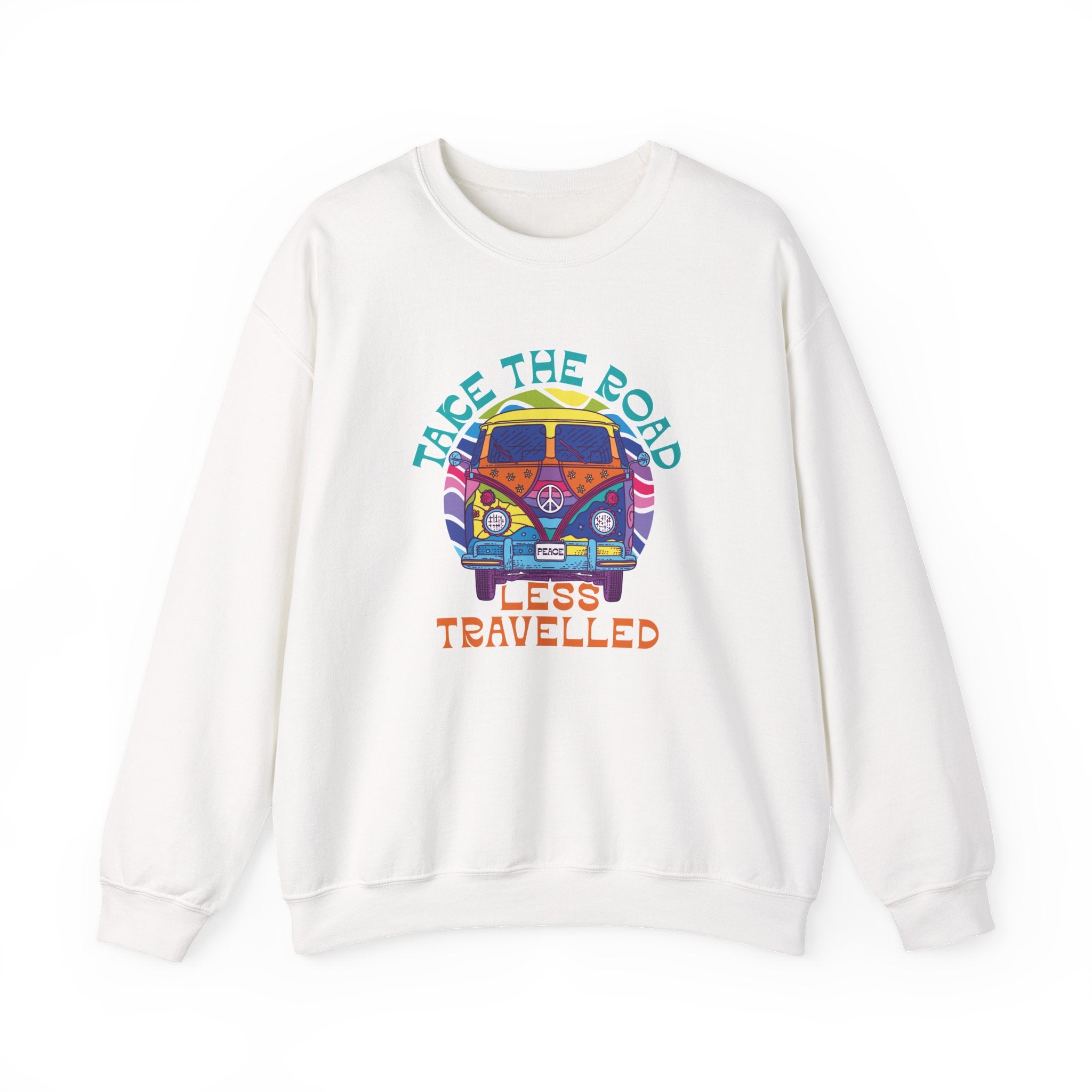 Take The Road Less Travelled Unisex Heavy Blend Crewneck Sweatshirt