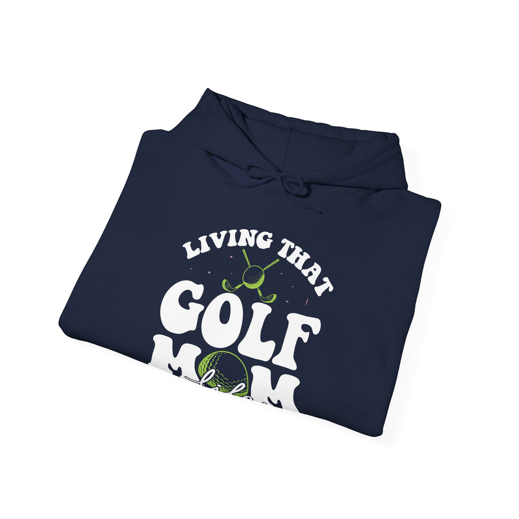 Living That Golf Mom Life Blend Unisex Heavy Hooded Sweatshirt
