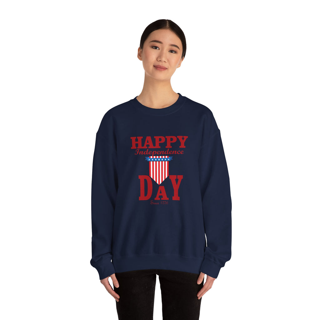 Happy Independence Day Unisex Heavy Blend Crewneck Sweatshirt for Ultimate Comfort
