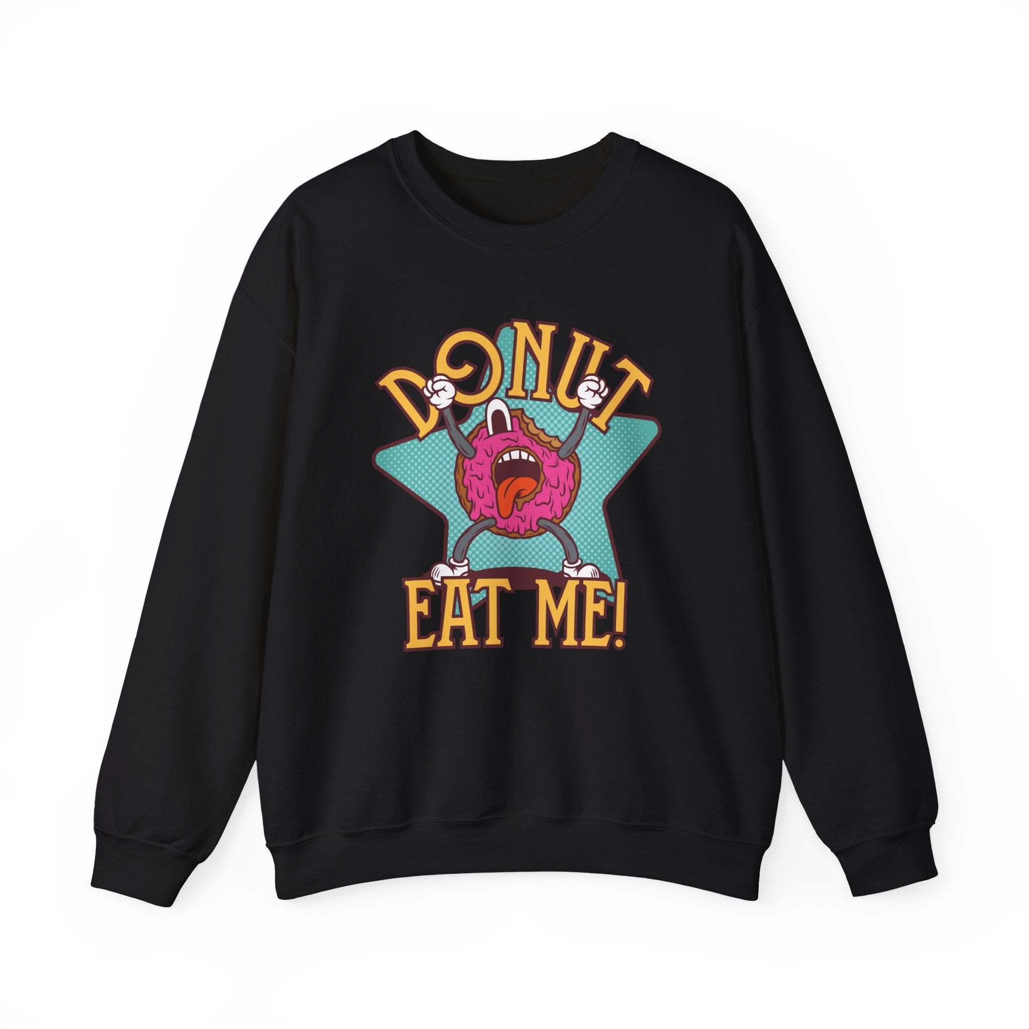 Donut Eat Me Unisex Heavy Blend Crewneck Sweatshirt for Ultimate Comfort