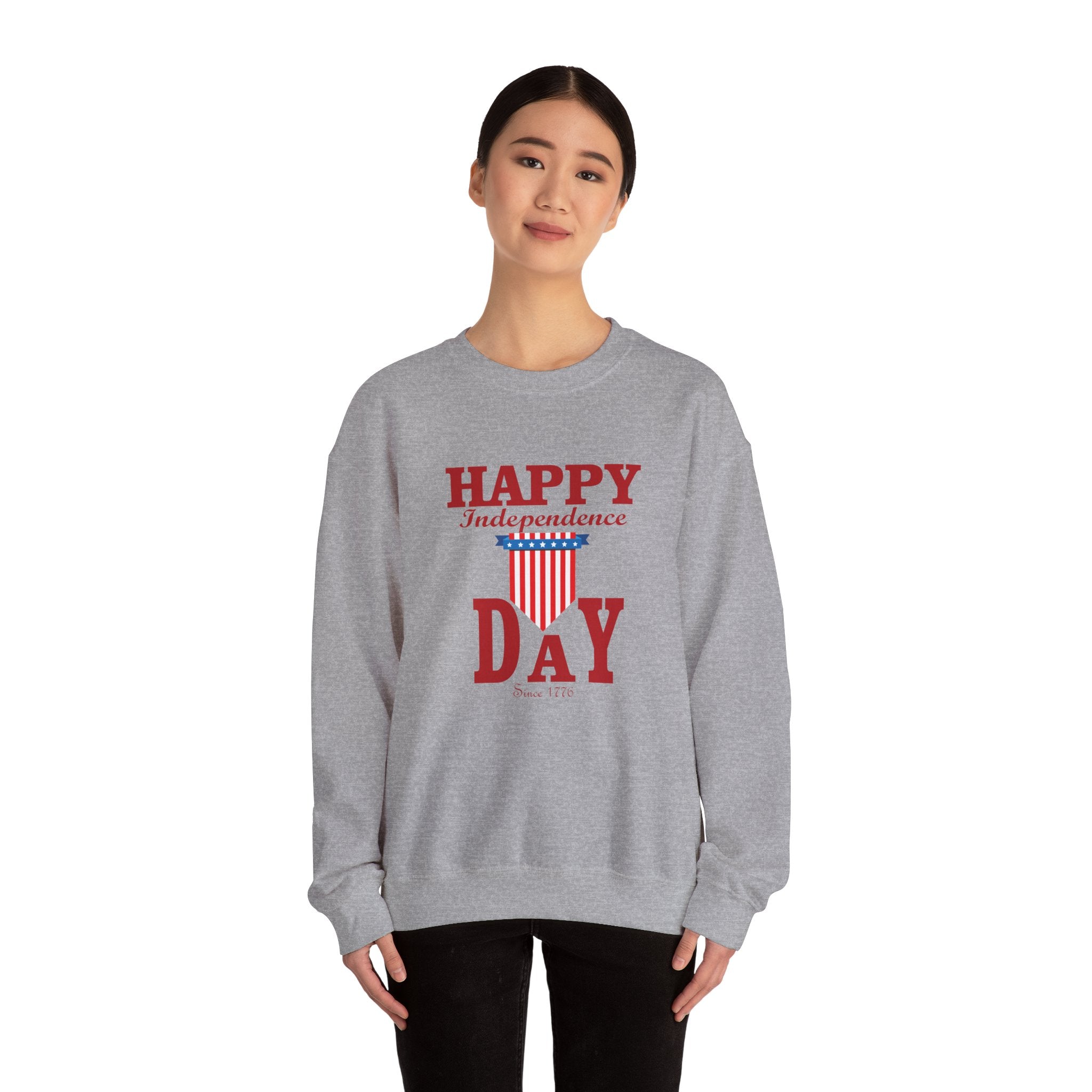 Happy Independence Day Unisex Heavy Blend Crewneck Sweatshirt for Ultimate Comfort