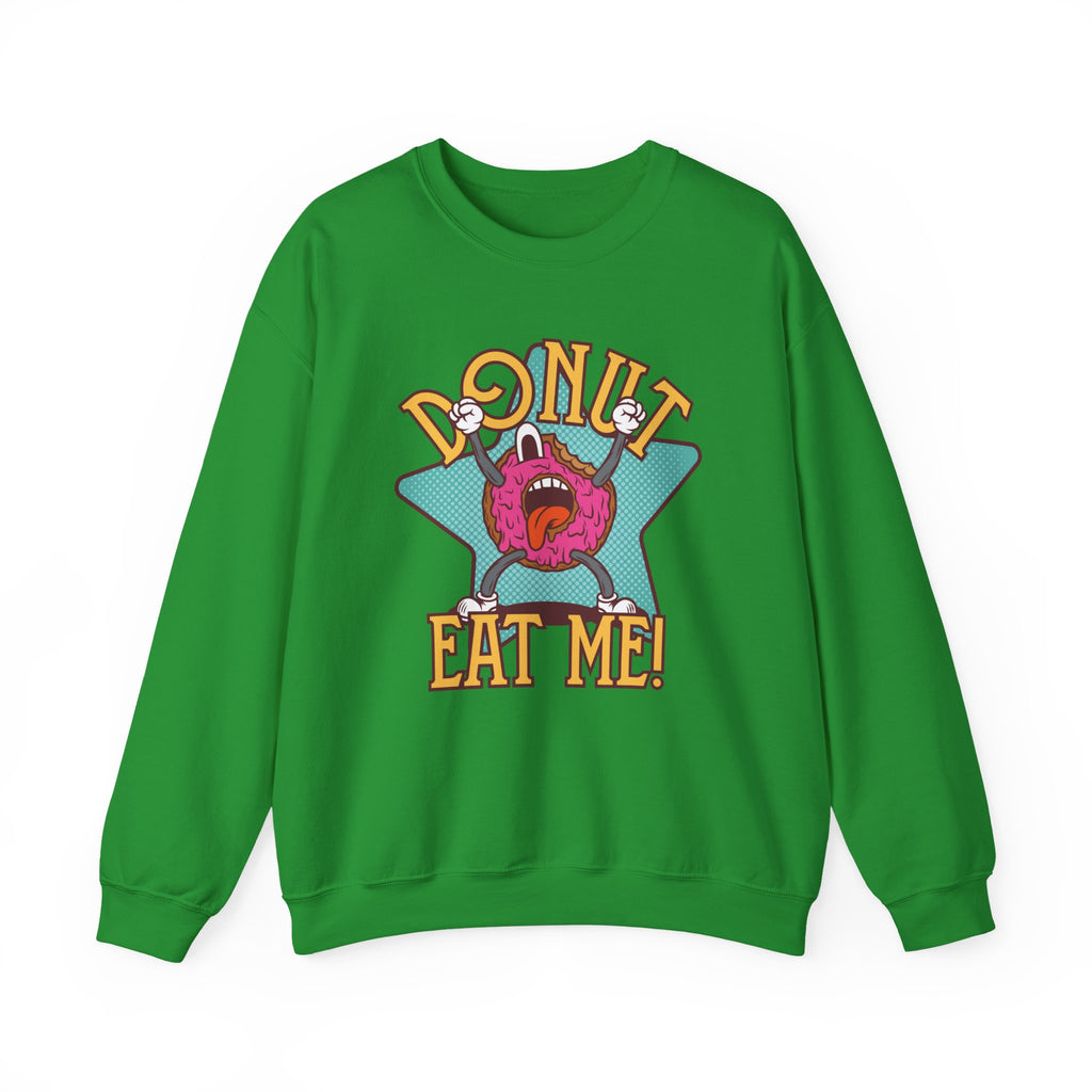 Donut Eat Me Unisex Heavy Blend Crewneck Sweatshirt for Ultimate Comfort