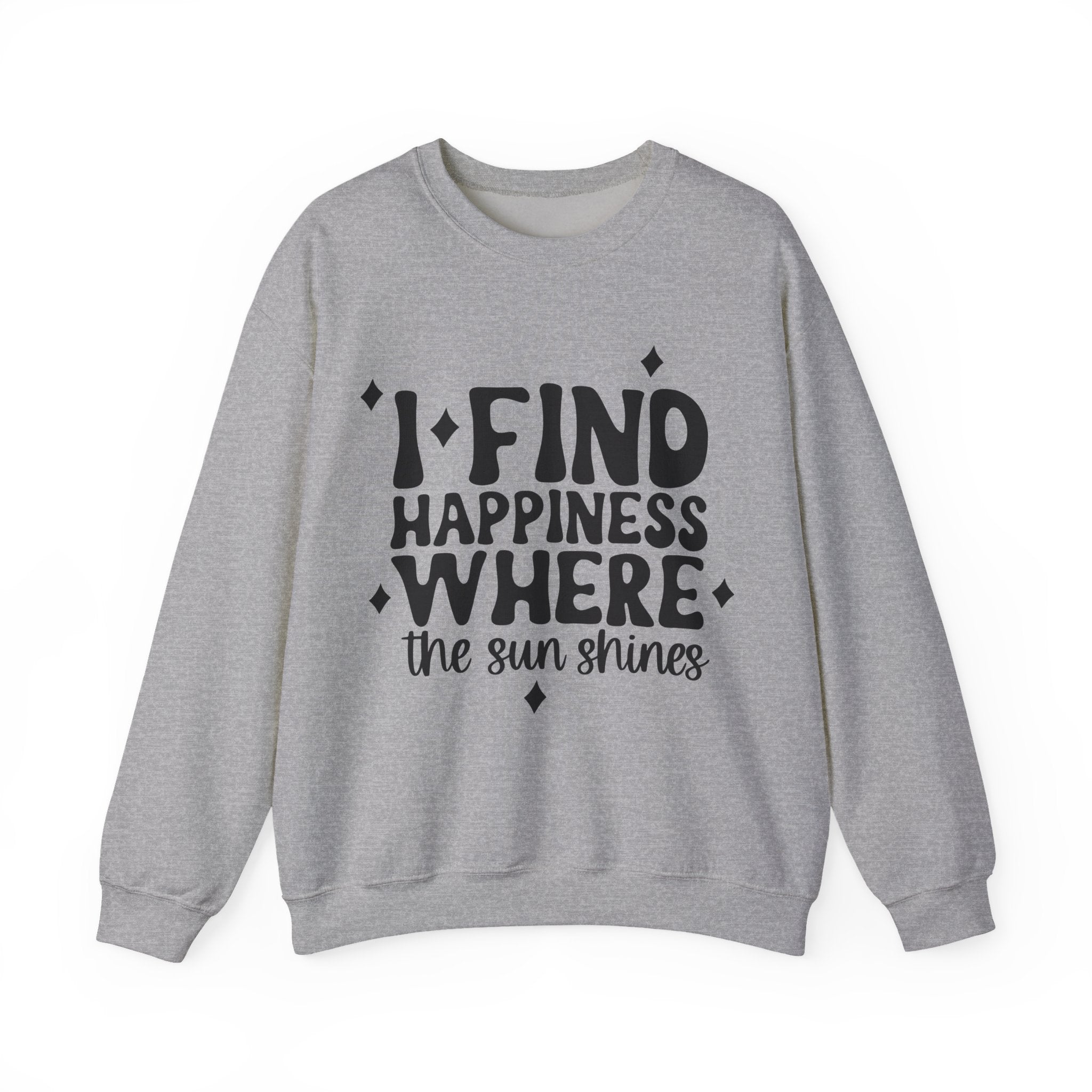 I Find Happiness Where The Sunshines Unisex Heavy Blend Crewneck Sweatshirt