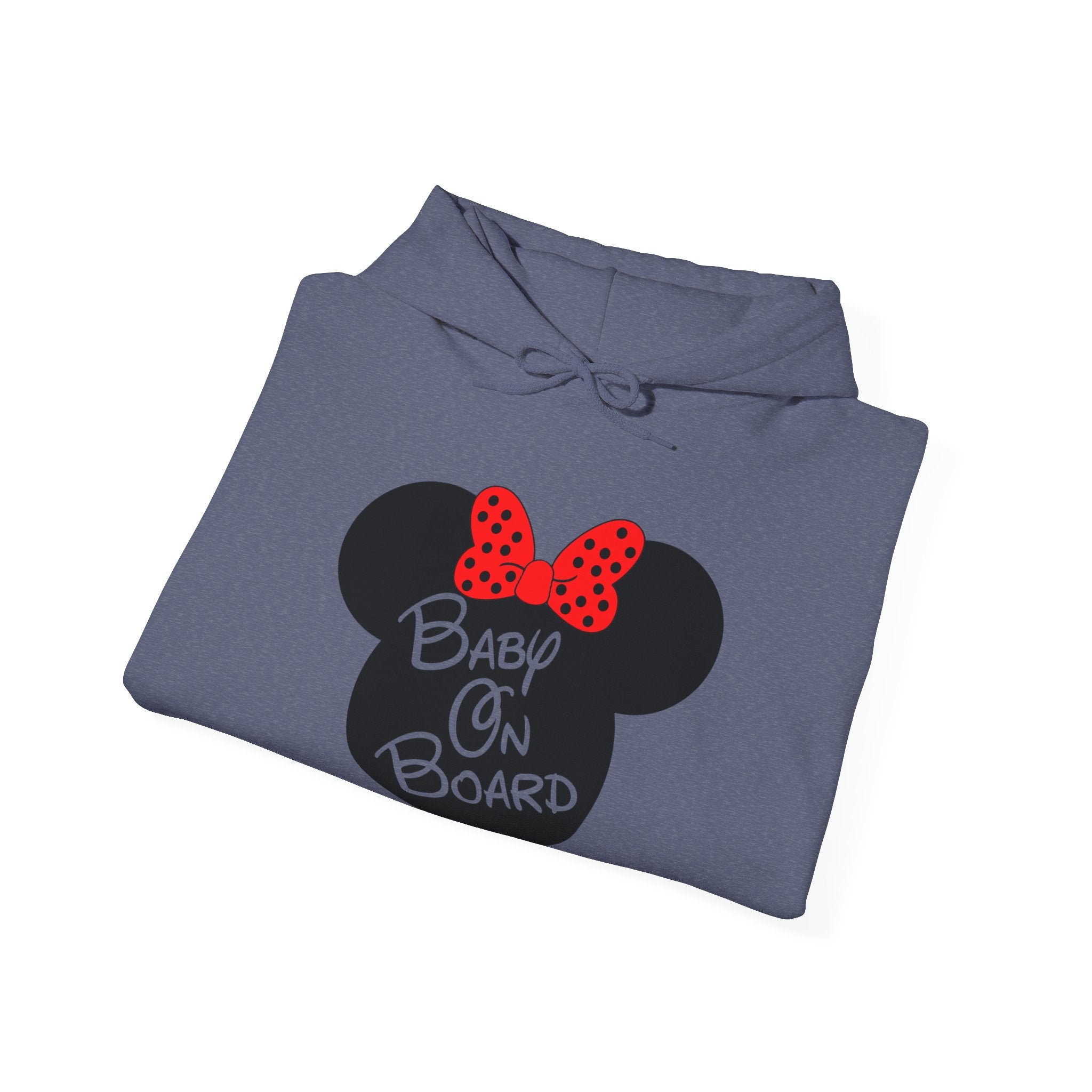 Baby On Board Mouse Ears Unisex Heavy Blend Hooded Sweatshirt