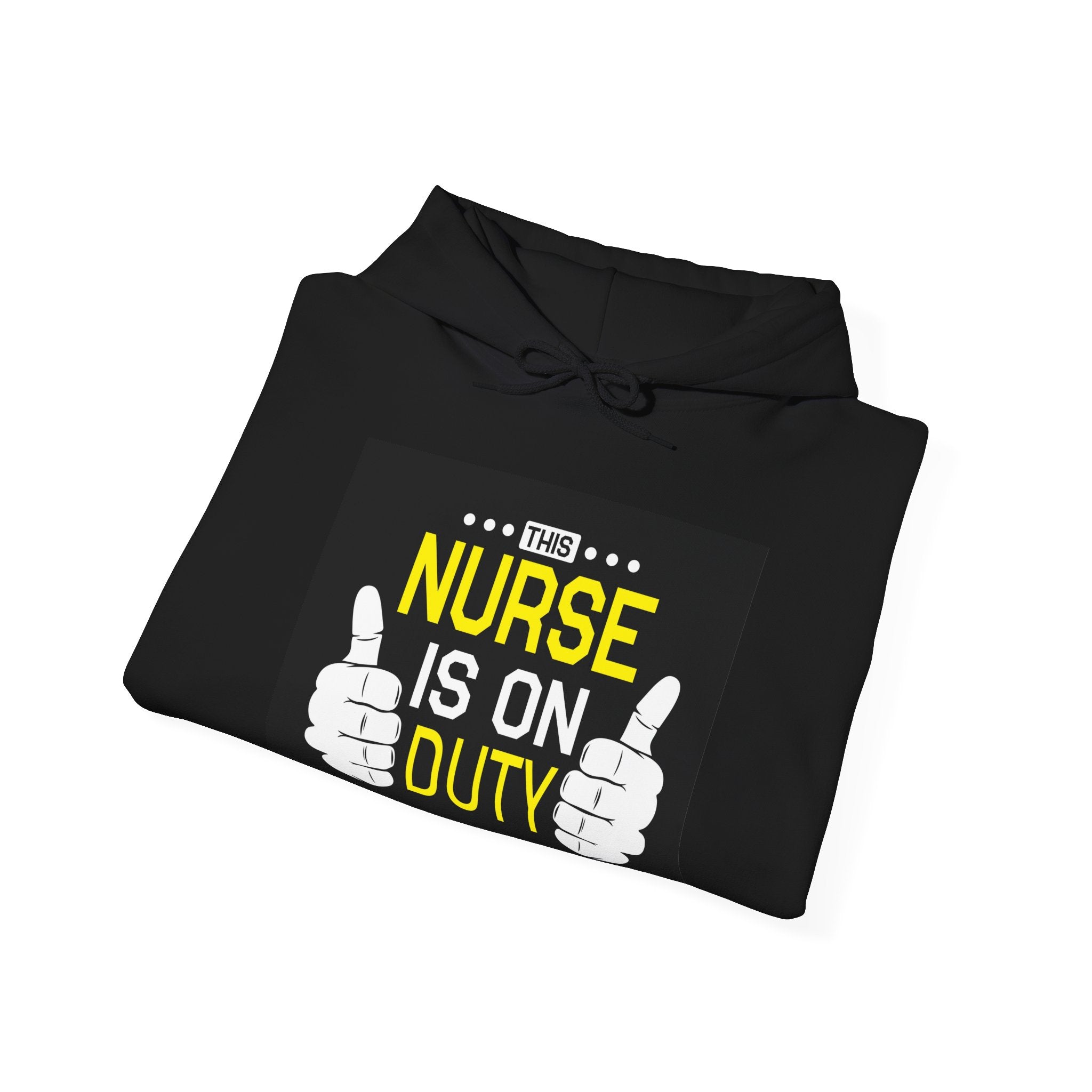 This Nurse Is On Duty Unisex Heavy Blend Hooded Sweatshirt
