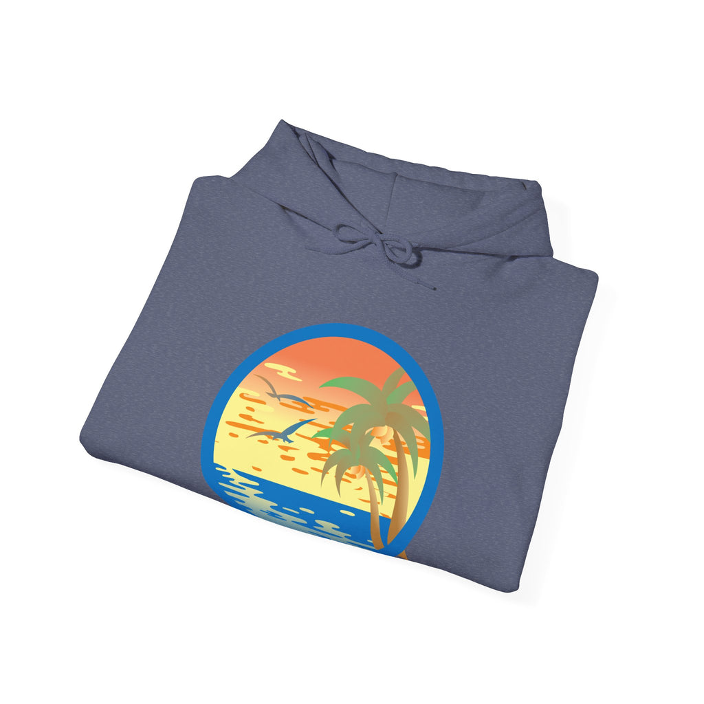 Colored Sunset Beach Unisex Heavy Blend Hooded Sweatshirt