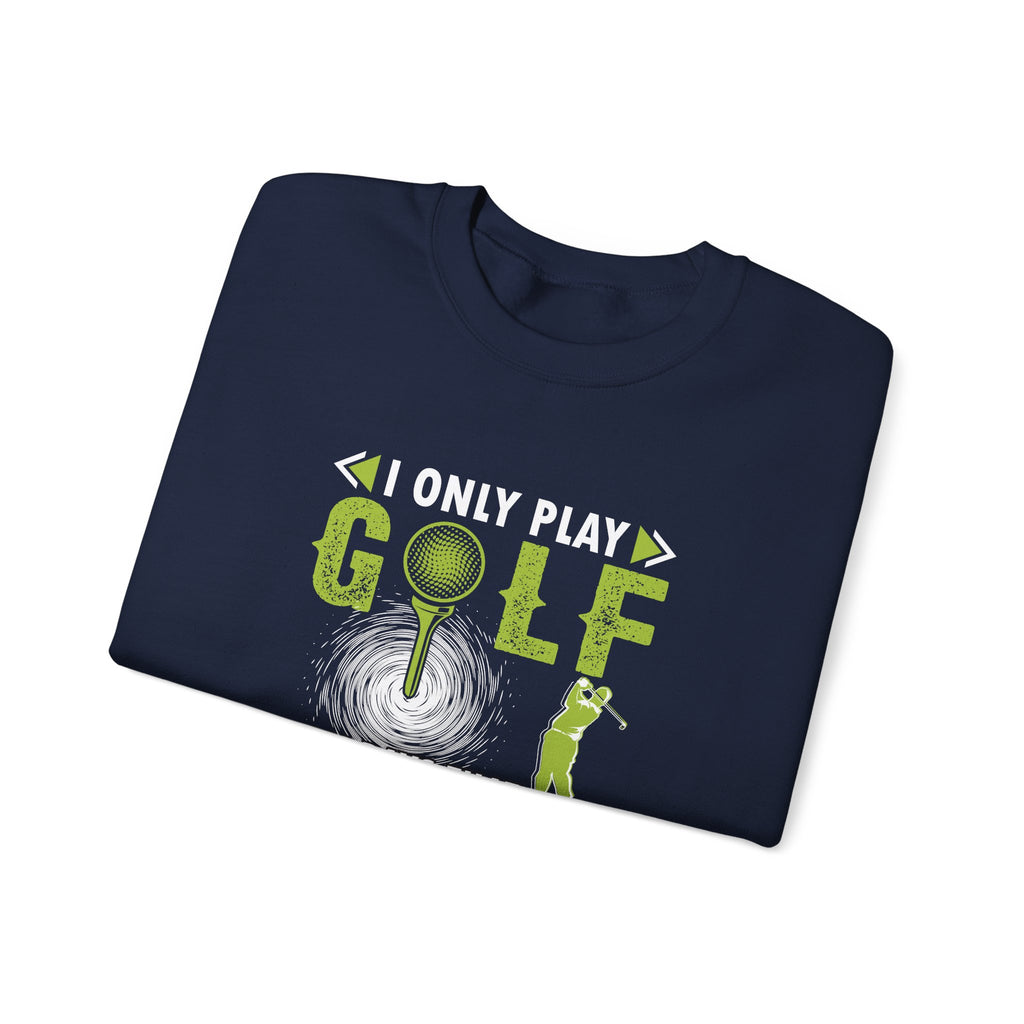 I Only Play Golf On Days That End In Y Unisex Heavy Blend Crewneck Sweatshirt