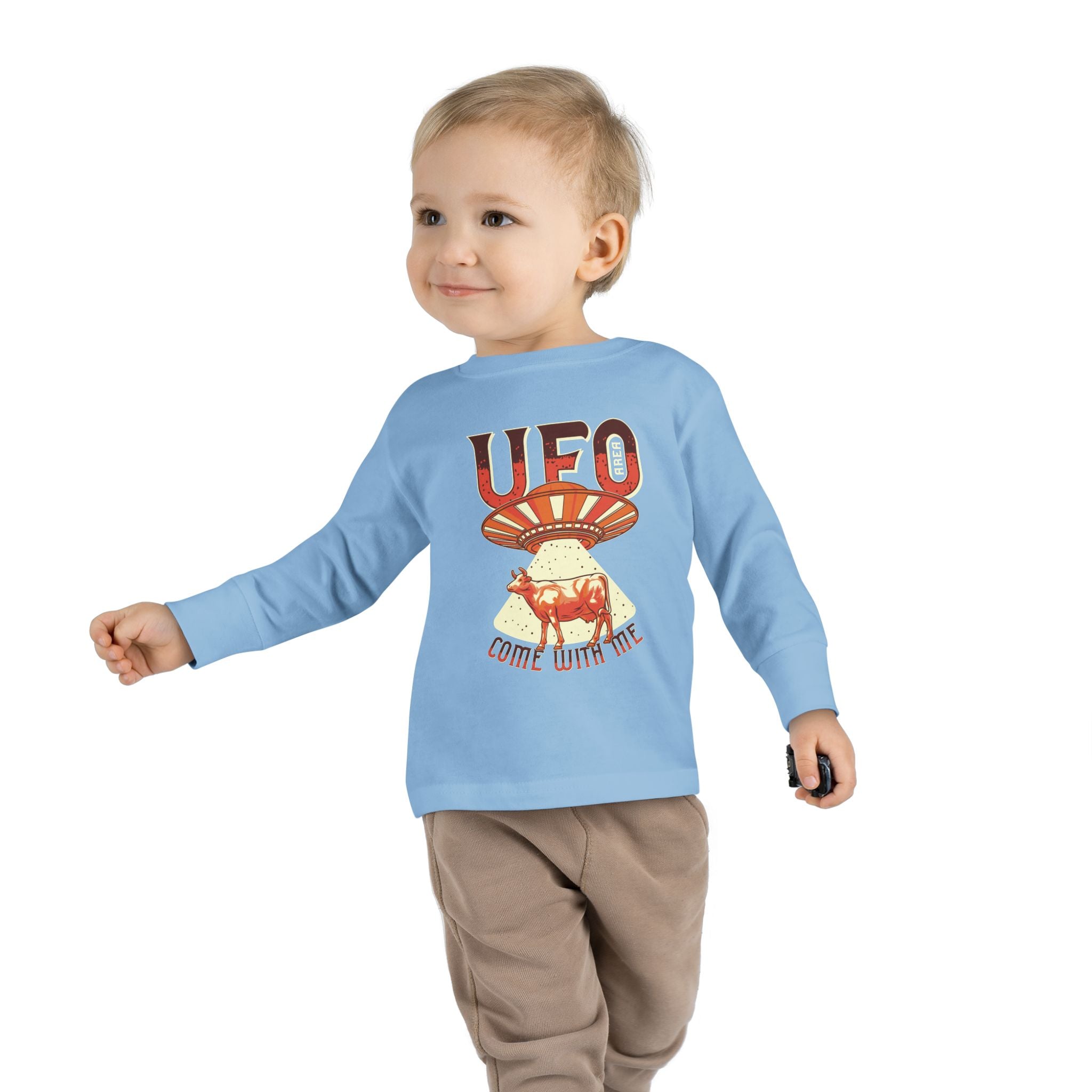 Custom Toddler Long Sleeve Tee 100 Percent Combed Ringspun Cotton