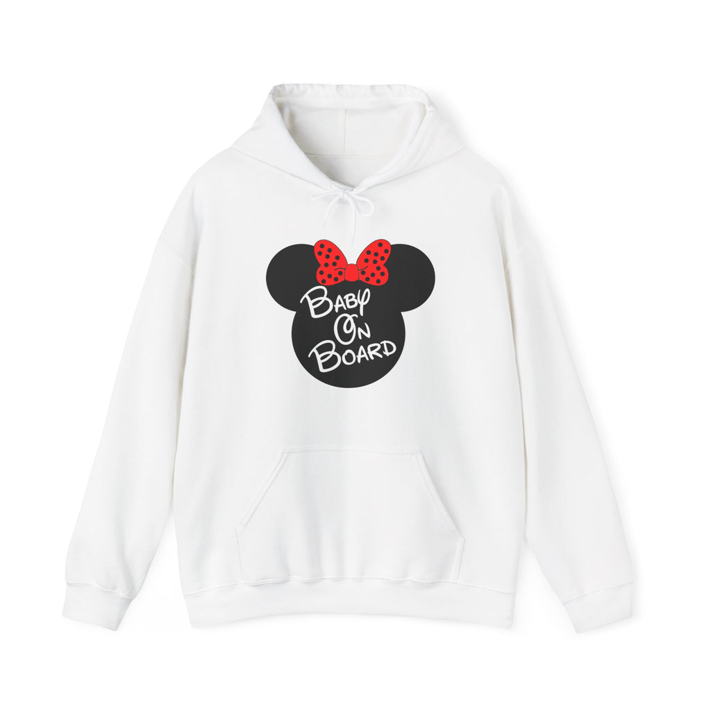 Baby On Board Mouse Ears Unisex Heavy Blend Hooded Sweatshirt