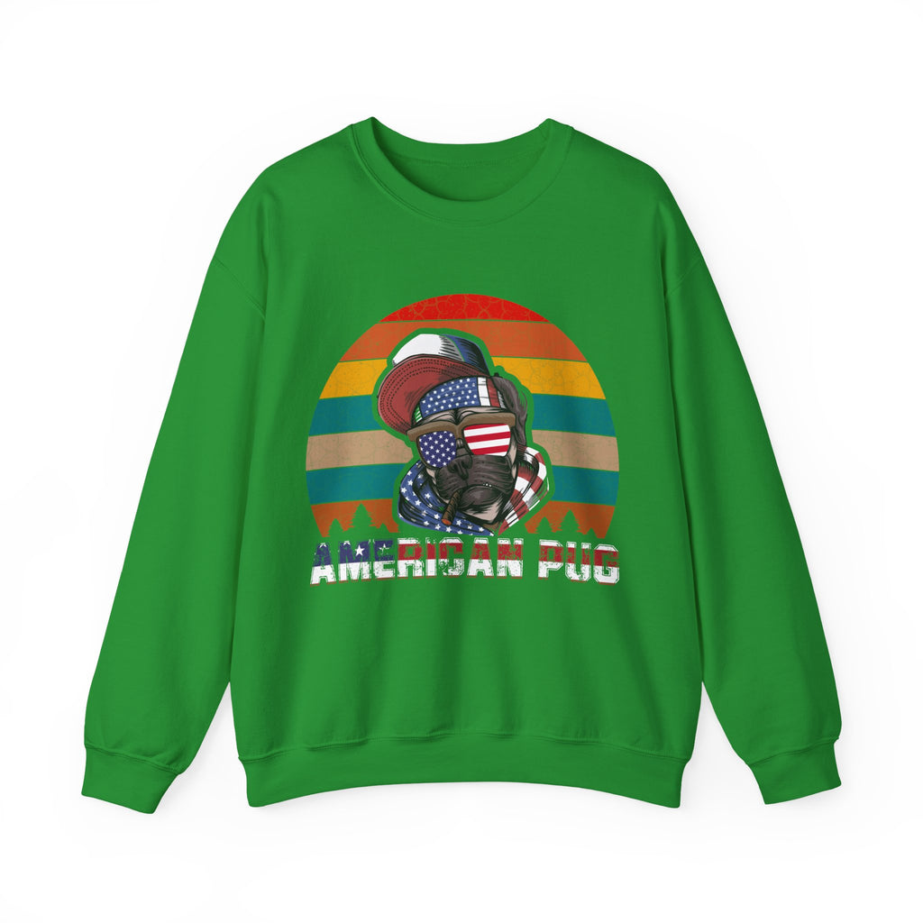American Pug Unisex Heavy Blend Crewneck Sweatshirt for Ultimate Comfort