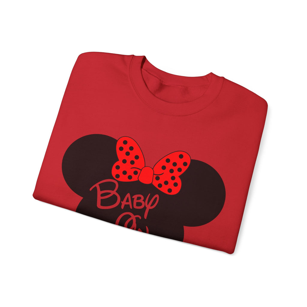 Baby On Board Mouse Ears Unisex Heavy Blend Crewneck Sweatshirt