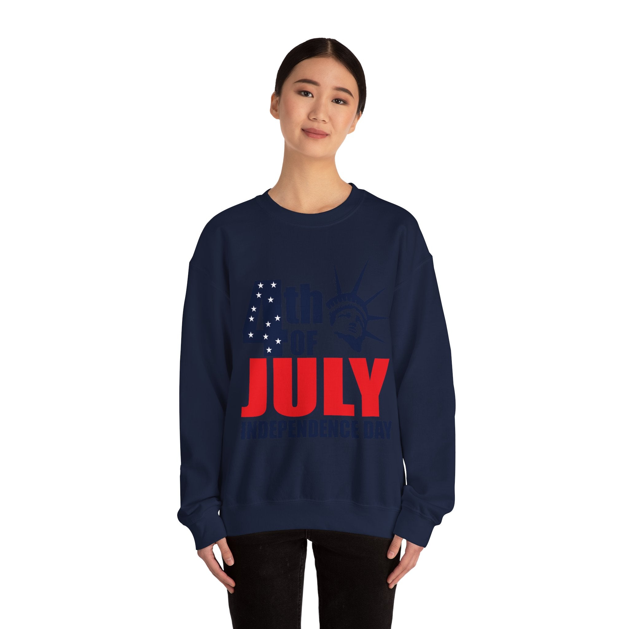 4th Of July V2 Unisex Heavy Blend Crewneck Sweatshirt