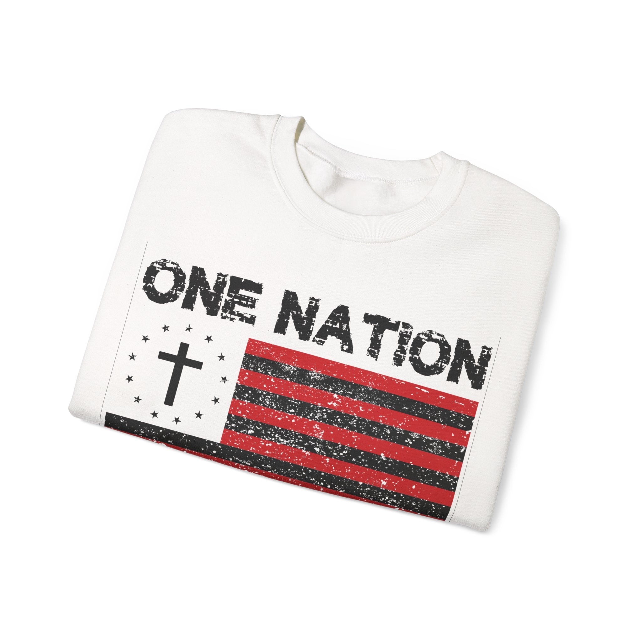 One Nation Under God Unisex Heavy Blend Crewneck Sweatshirt
