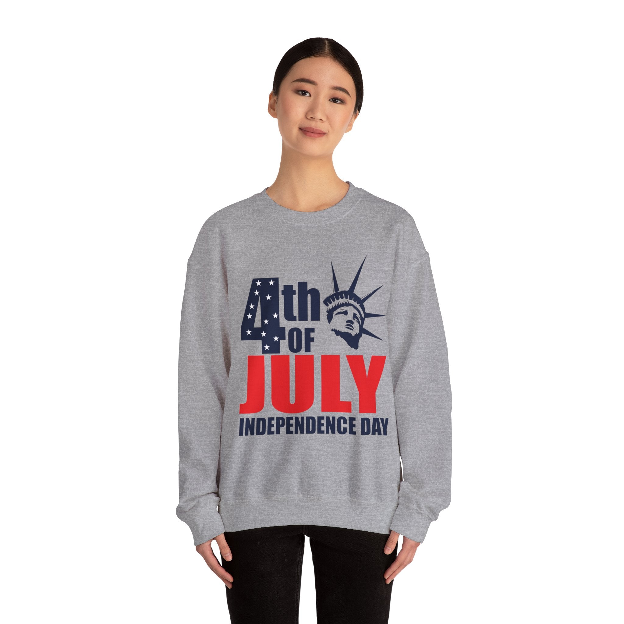 4th Of July V2 Unisex Heavy Blend Crewneck Sweatshirt
