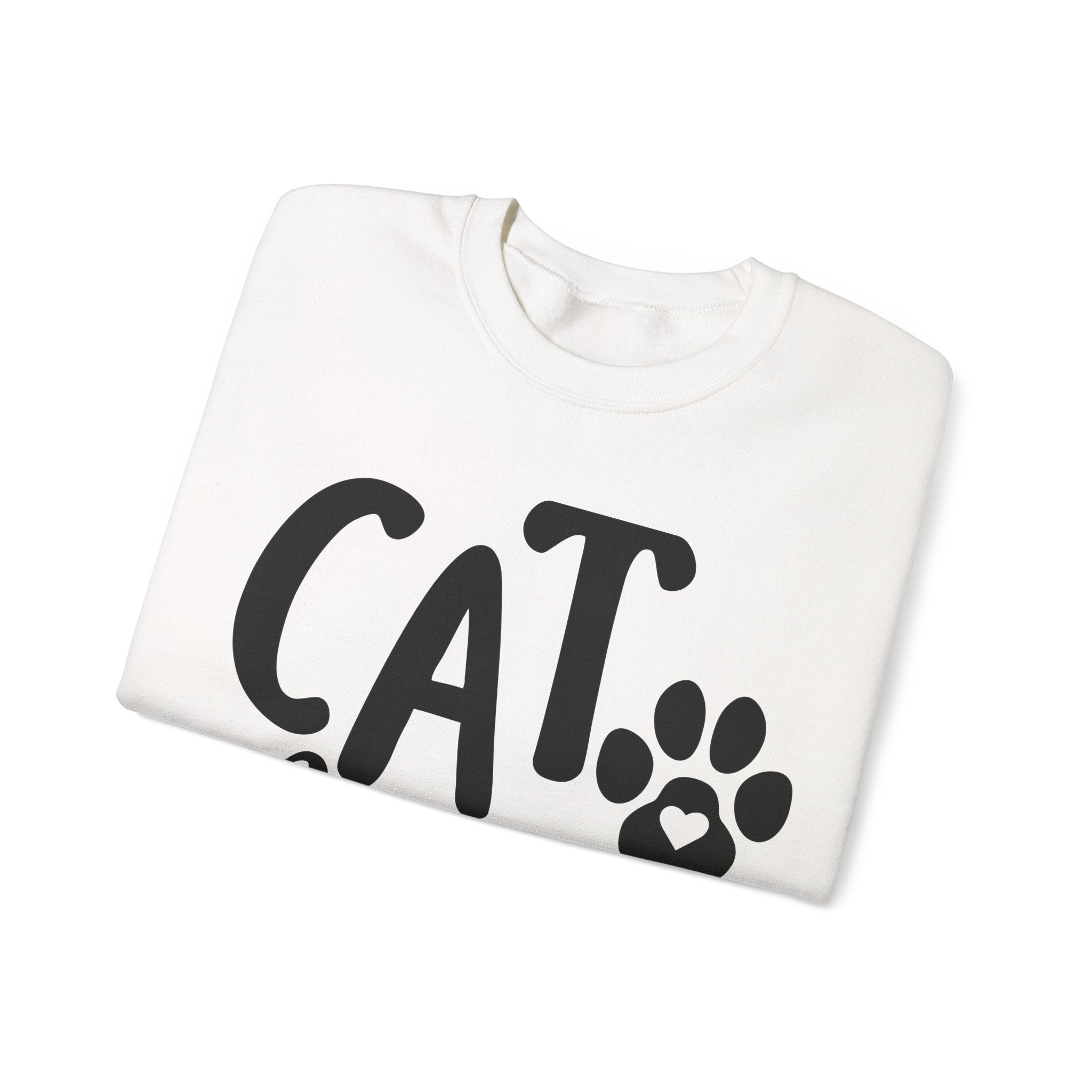 Cat Mama Unisex Heavy Blend Crewneck Sweatshirt for Ultimate Comfort