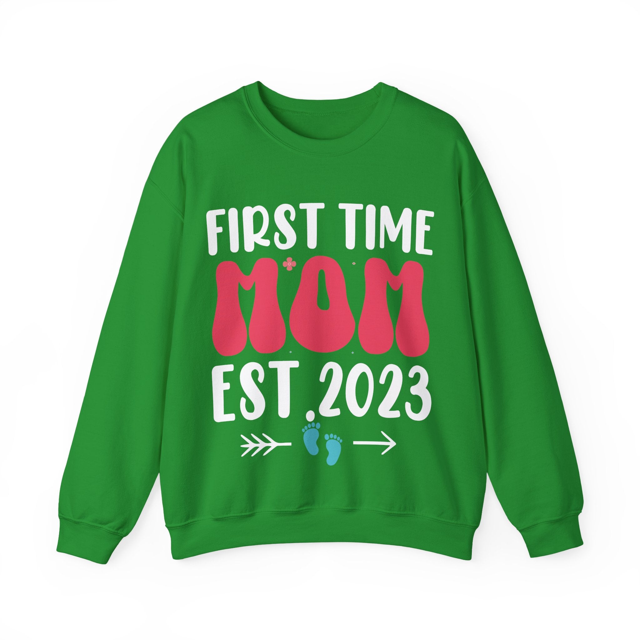 First Time Mom Established 2023 Unisex Heavy Blend Crewneck Sweatshirt
