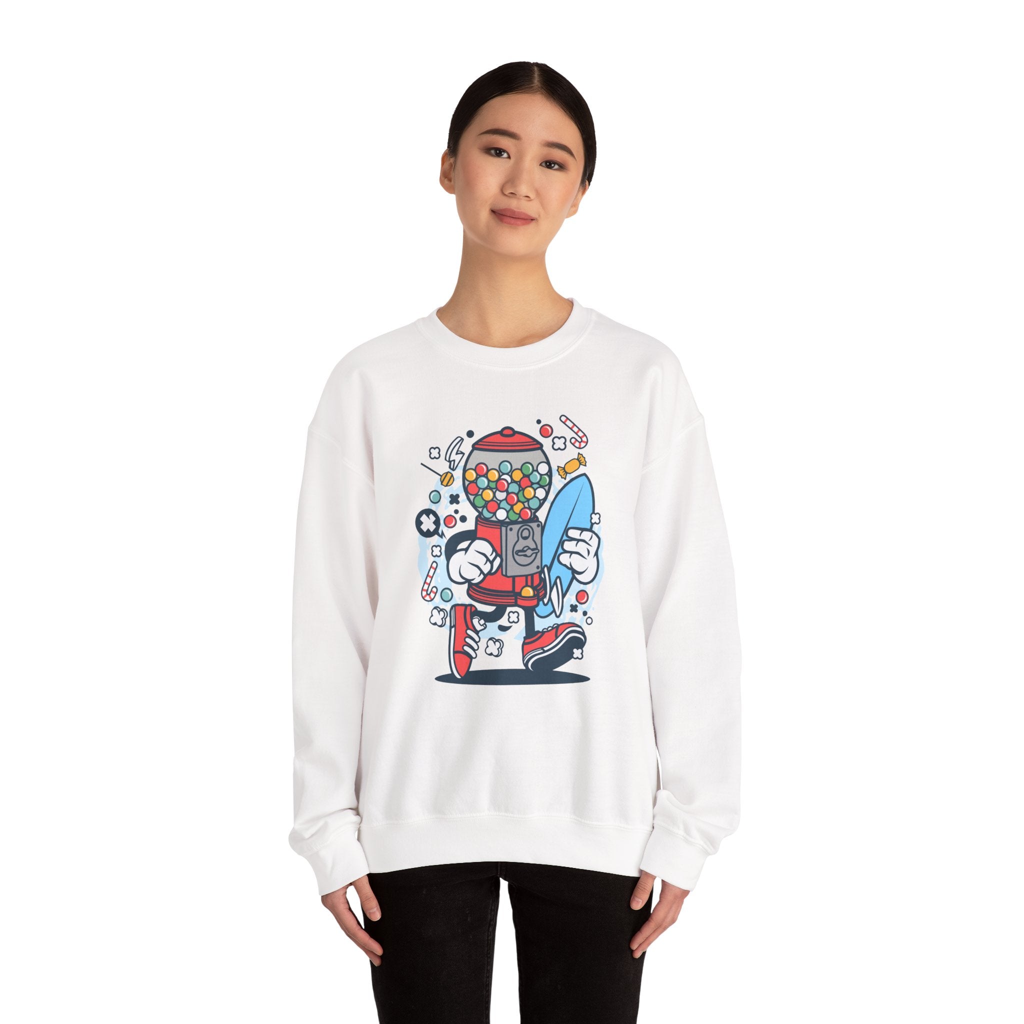 Candy Machine Surfer Unisex Heavy Blend Crewneck Sweatshirt