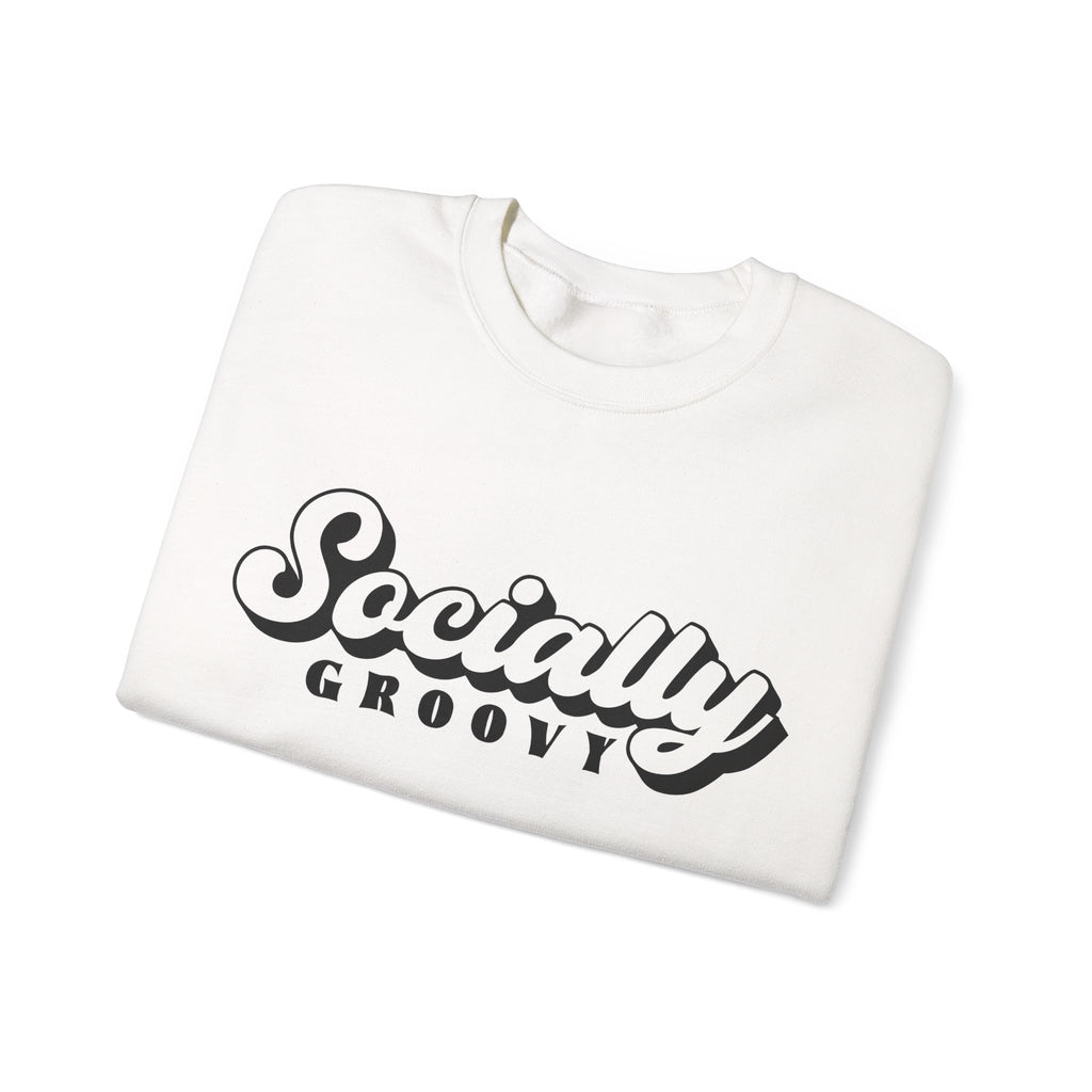 Socially Groovy Unisex Heavy Blend Crewneck Sweatshirt for Ultimate Comfort