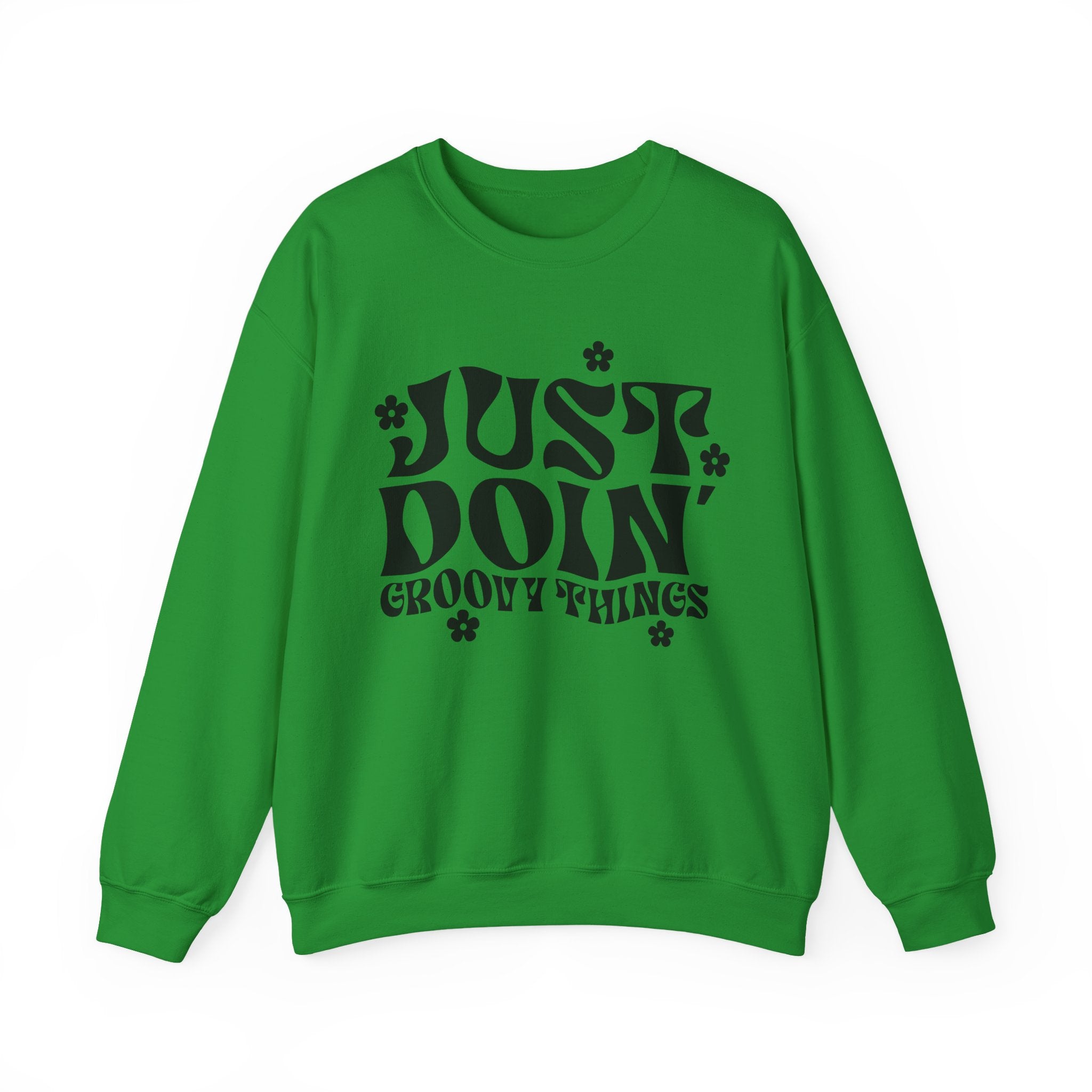 Just Doing Groovy Things Unisex Heavy Blend Crewneck Sweatshirt