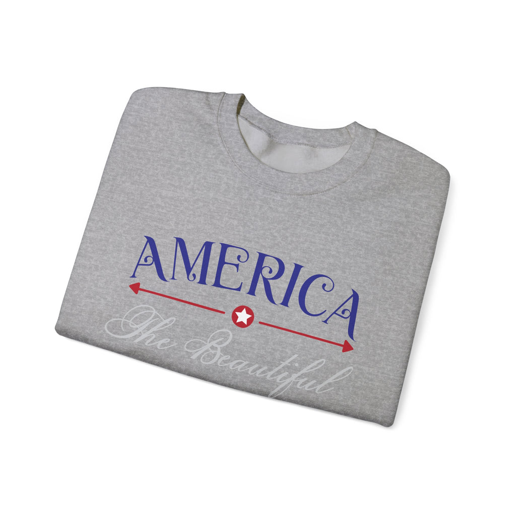 America The Beautiful Established 1776 Unisex Heavy Blend Crewneck Sweatshirt