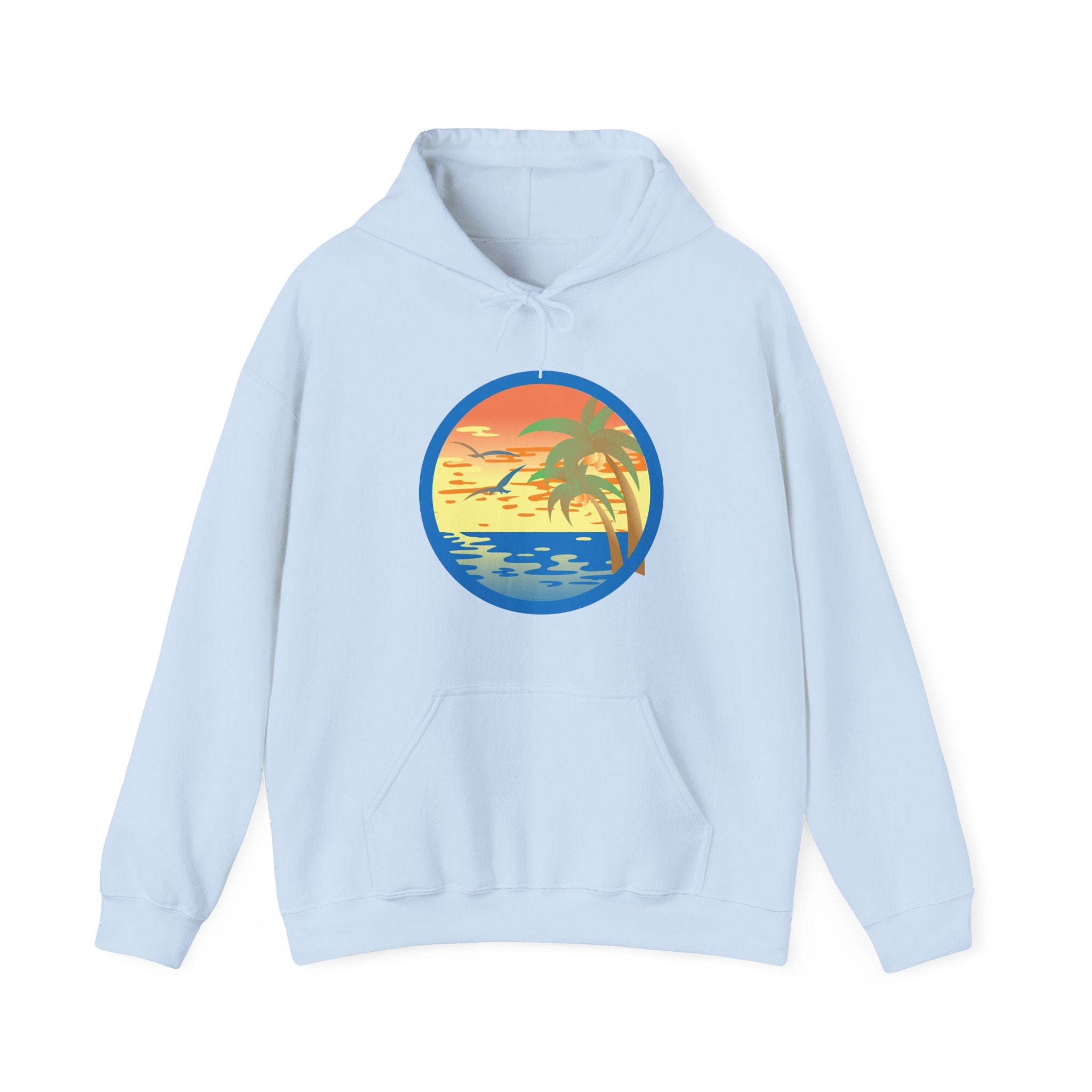 Colored Sunset Beach Unisex Heavy Blend Hooded Sweatshirt