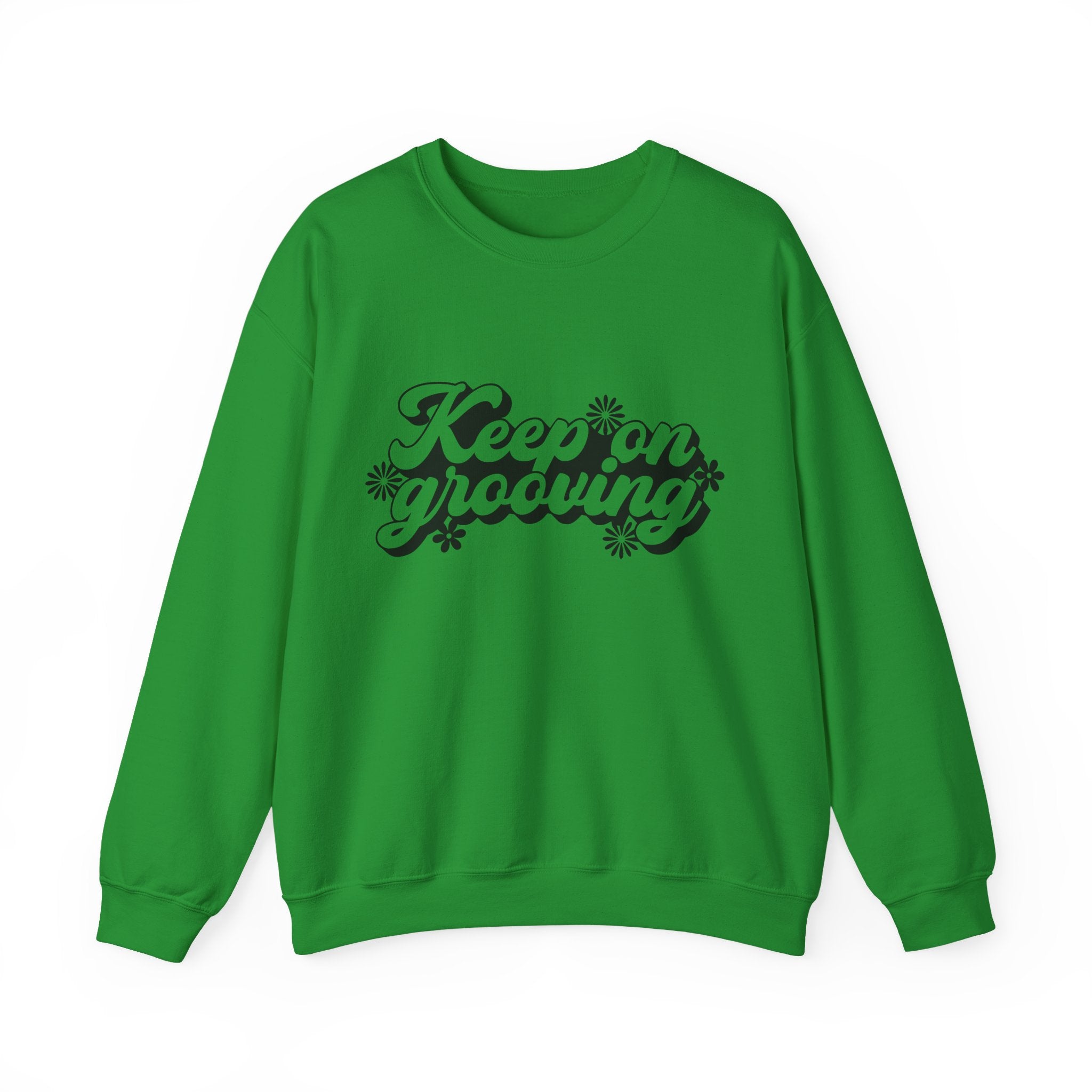 Keep On Grooving Flowers Unisex Heavy Blend Crewneck Sweatshirt