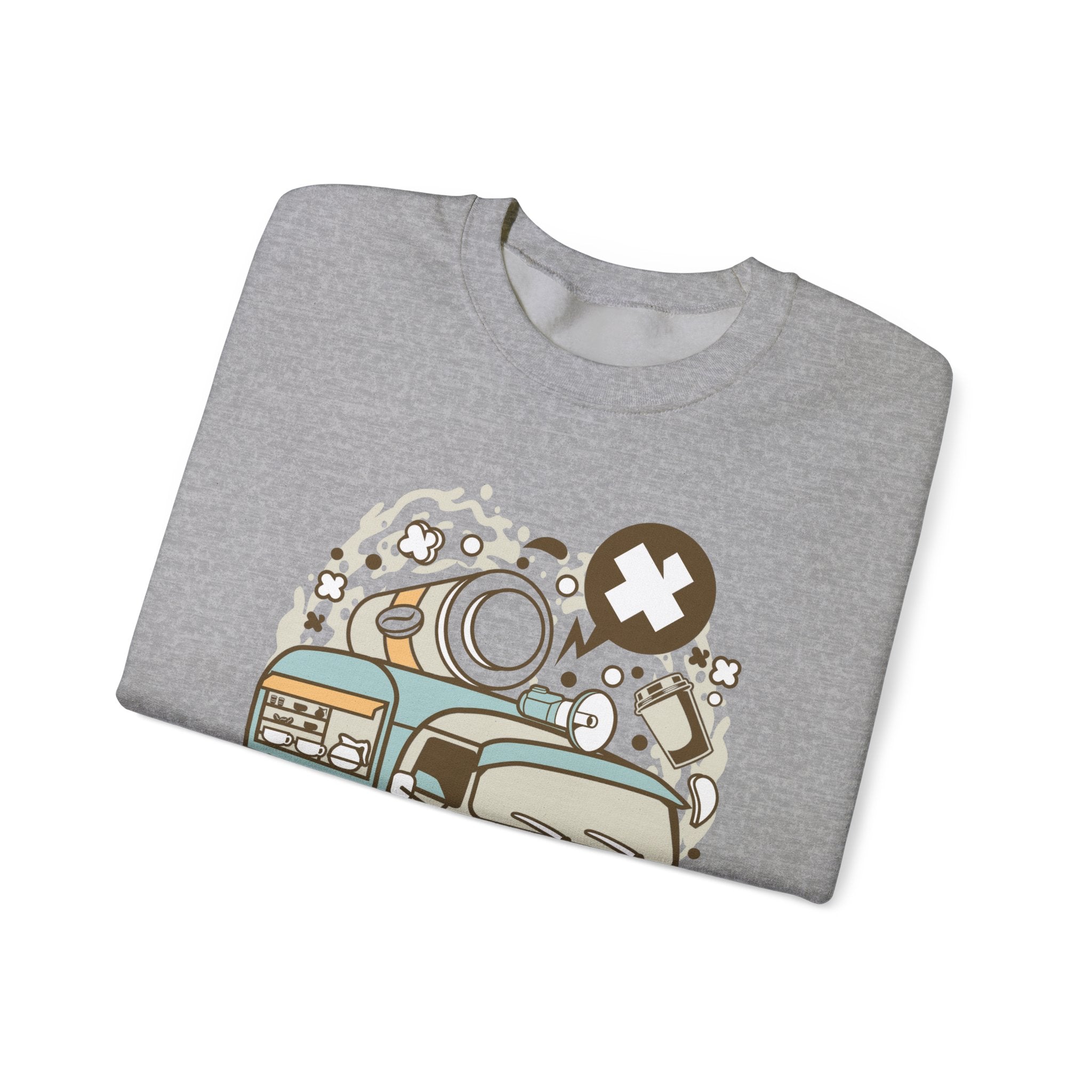 Coffee Van Unisex Heavy Blend Crewneck Sweatshirt for Ultimate Comfort