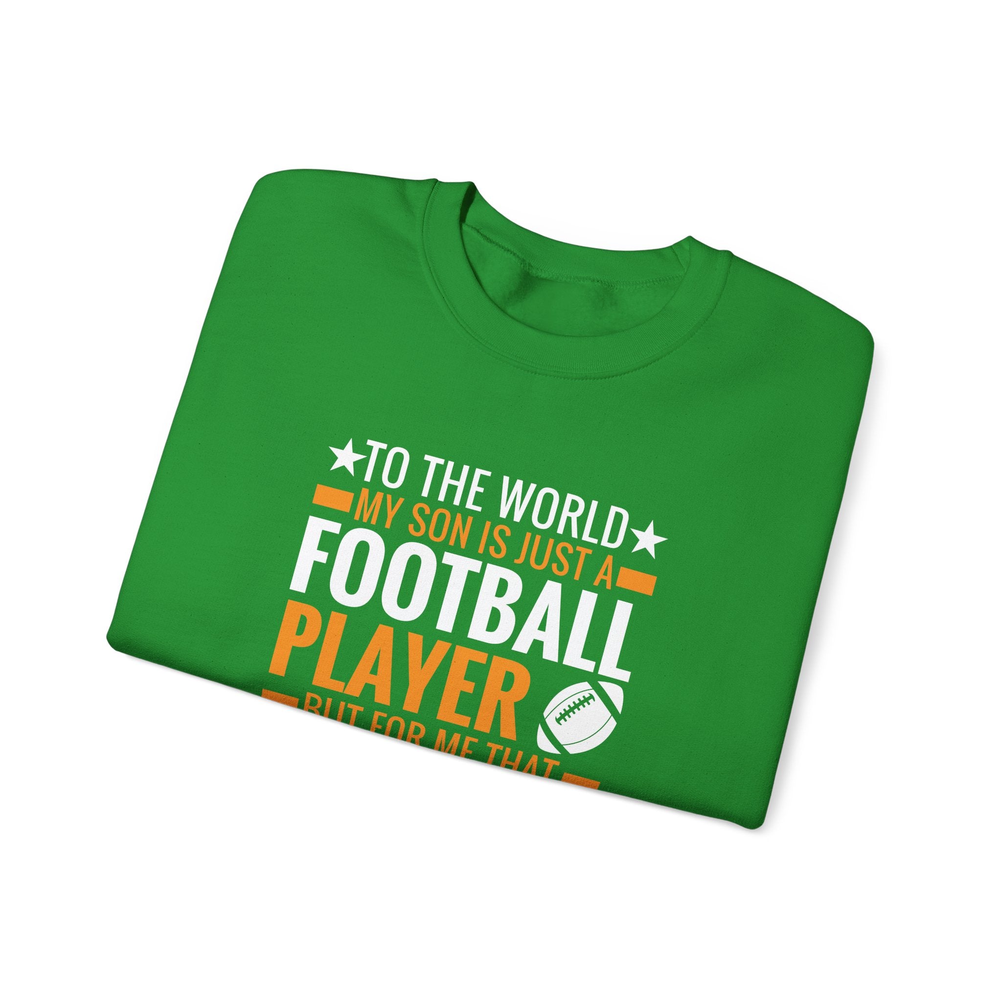 That Football Player Is My Whole World Unisex Heavy Blend Crewneck Sweatshirt