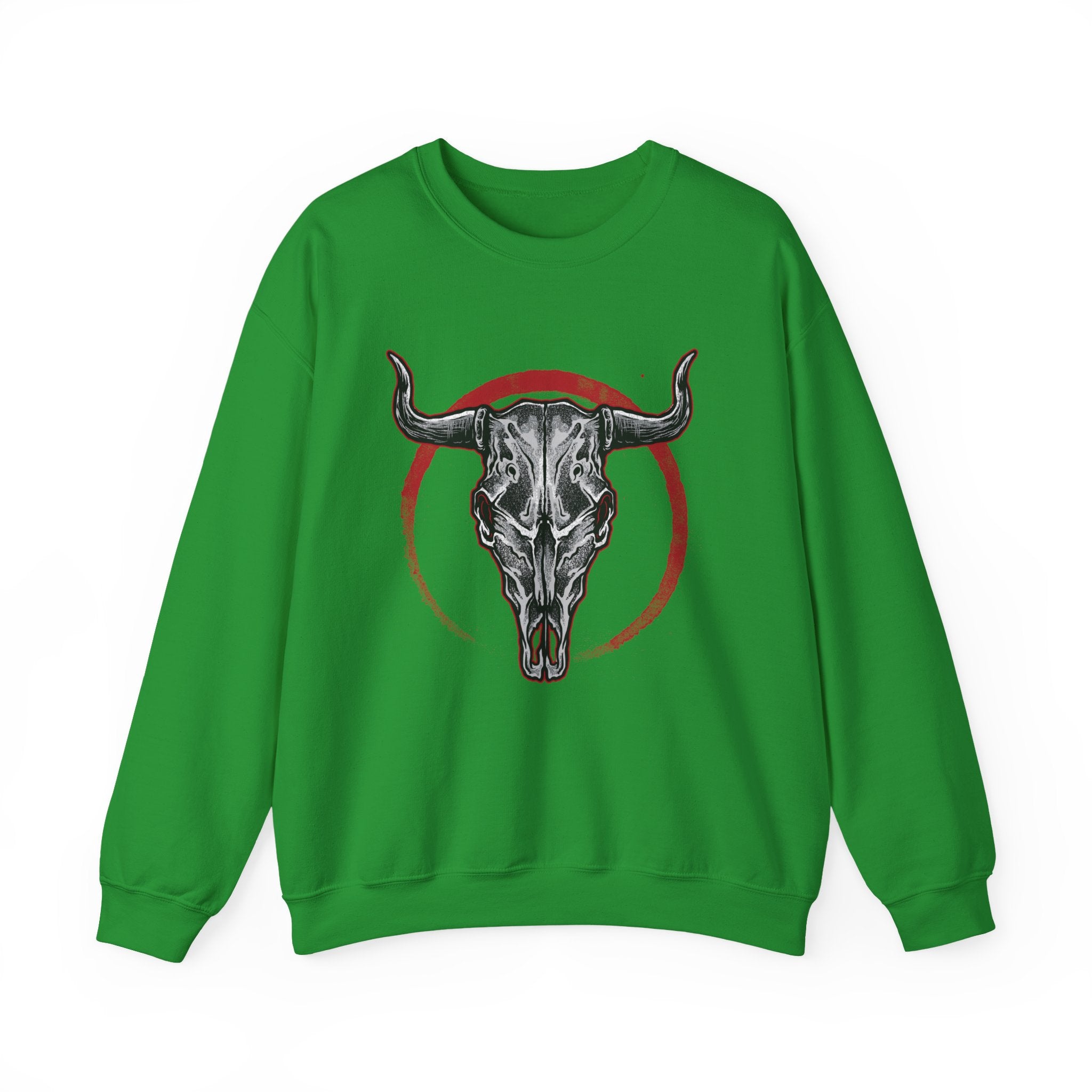 Bull Skull Unisex Heavy Blend Crewneck Sweatshirt for Ultimate Comfort