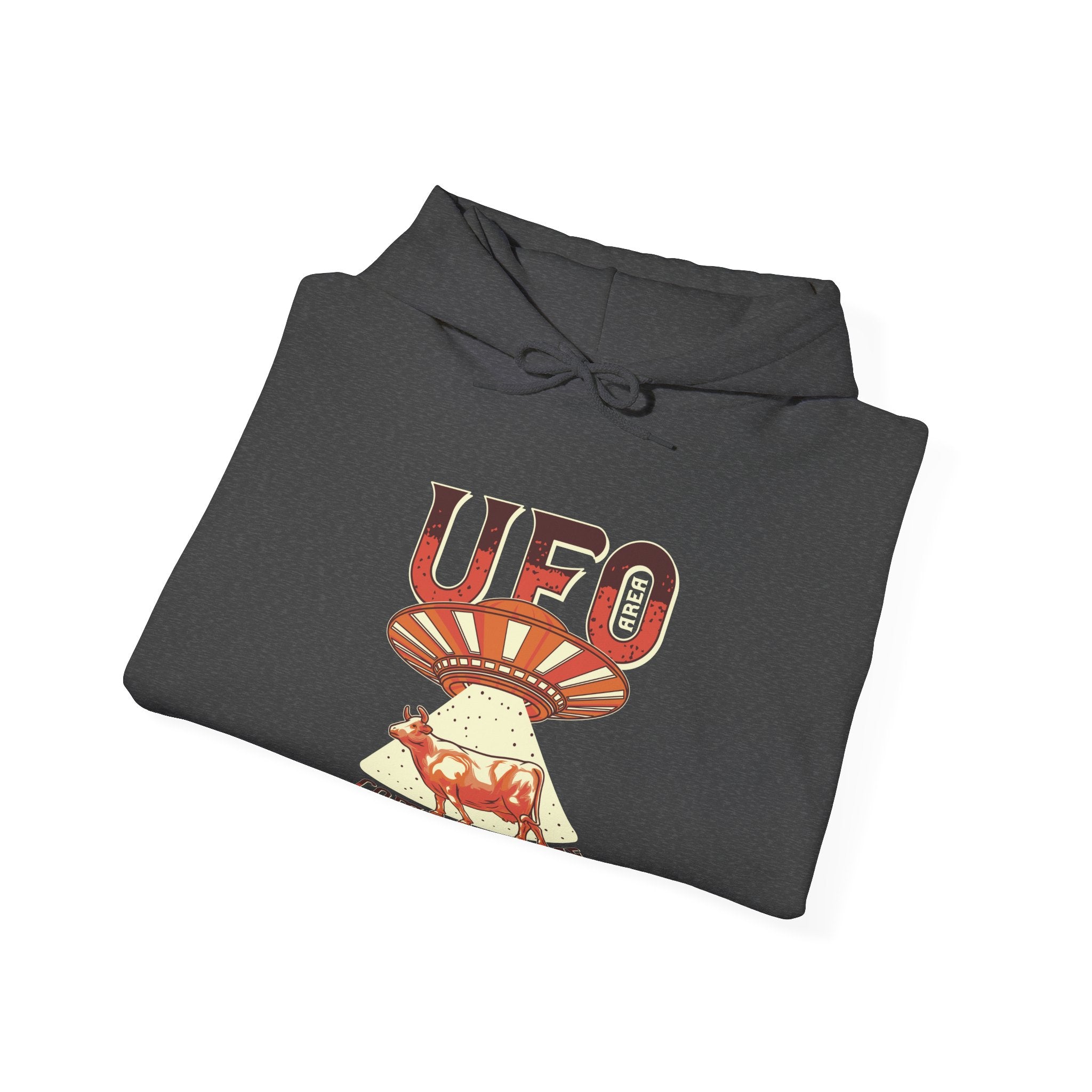 UFO Come With Me Cow Unisex Heavy Blend Hooded Sweatshirt