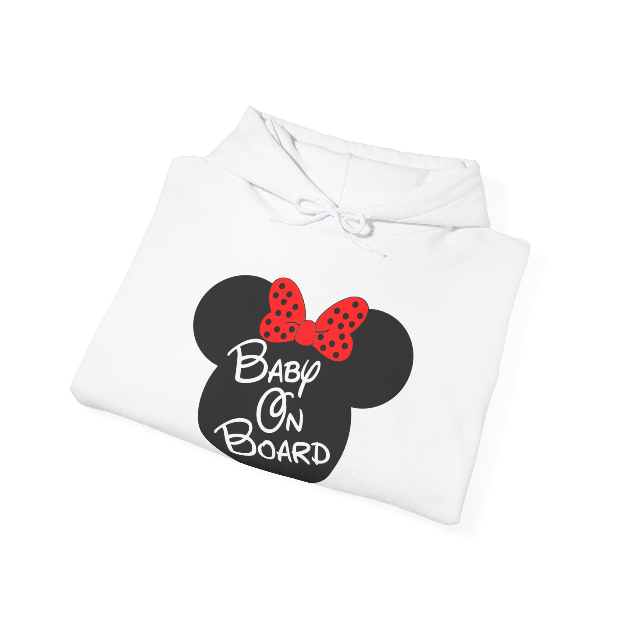 Baby On Board Mouse Ears Unisex Heavy Blend Hooded Sweatshirt