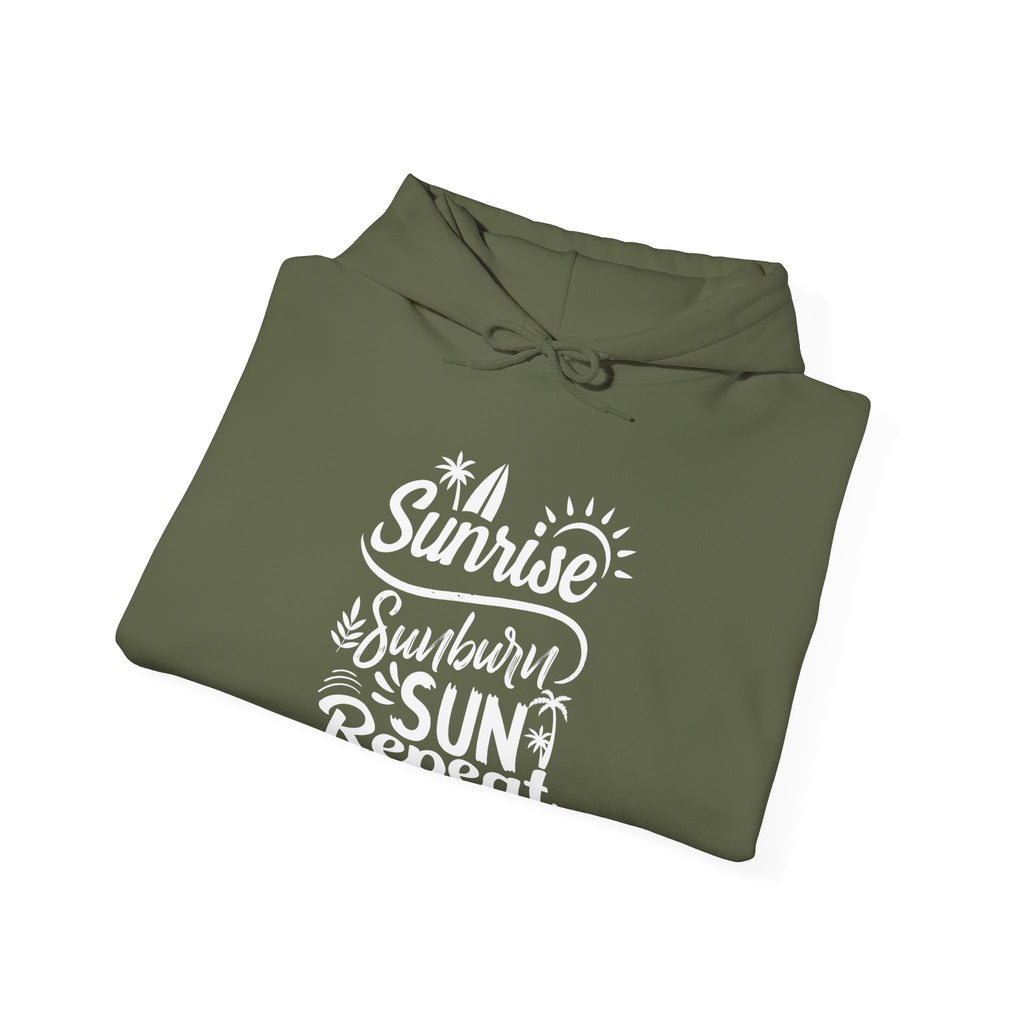 Sunrise Sunburn Sun Repeat Unisex Heavy Blend Hooded Sweatshirt