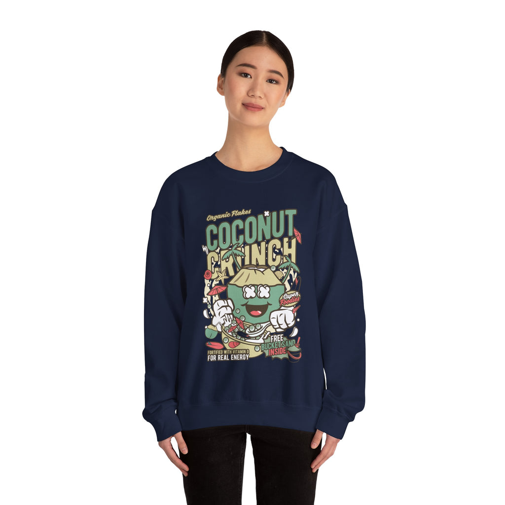 Coconut Crunch Unisex Heavy Blend Crewneck Sweatshirt for Ultimate Comfort