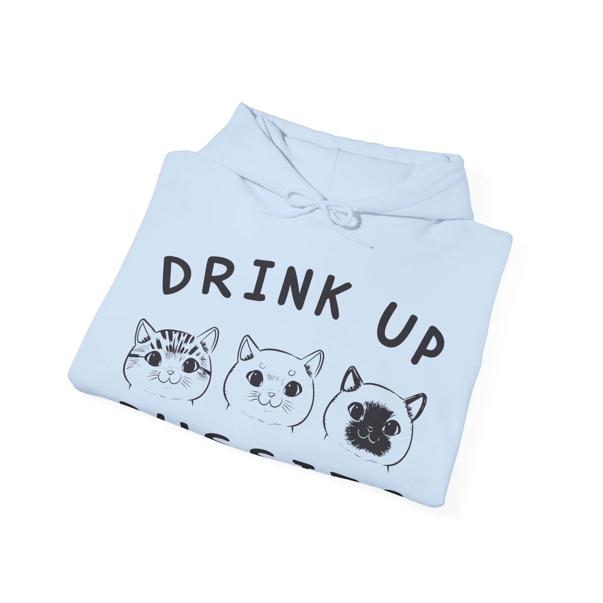 Drink Up Pussies Unisex Heavy Blend Hooded Sweatshirt for Ultimate Comfort and Style