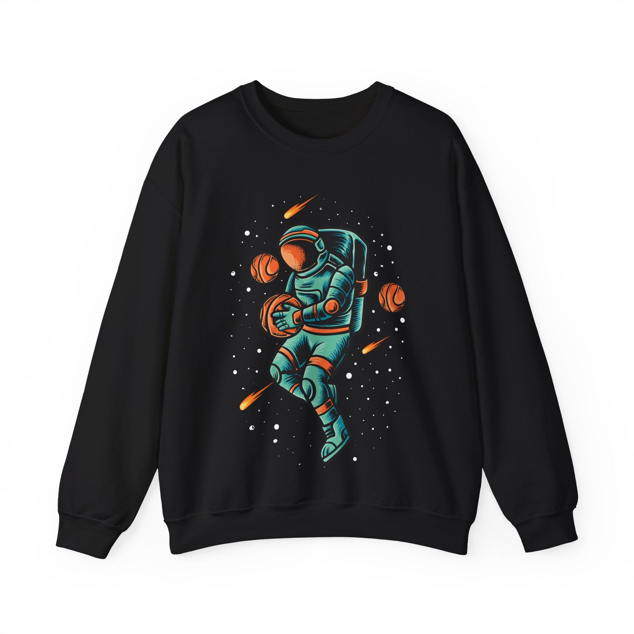 Astronaut Basketball Player Unisex Heavy Blend Crewneck Sweatshirt