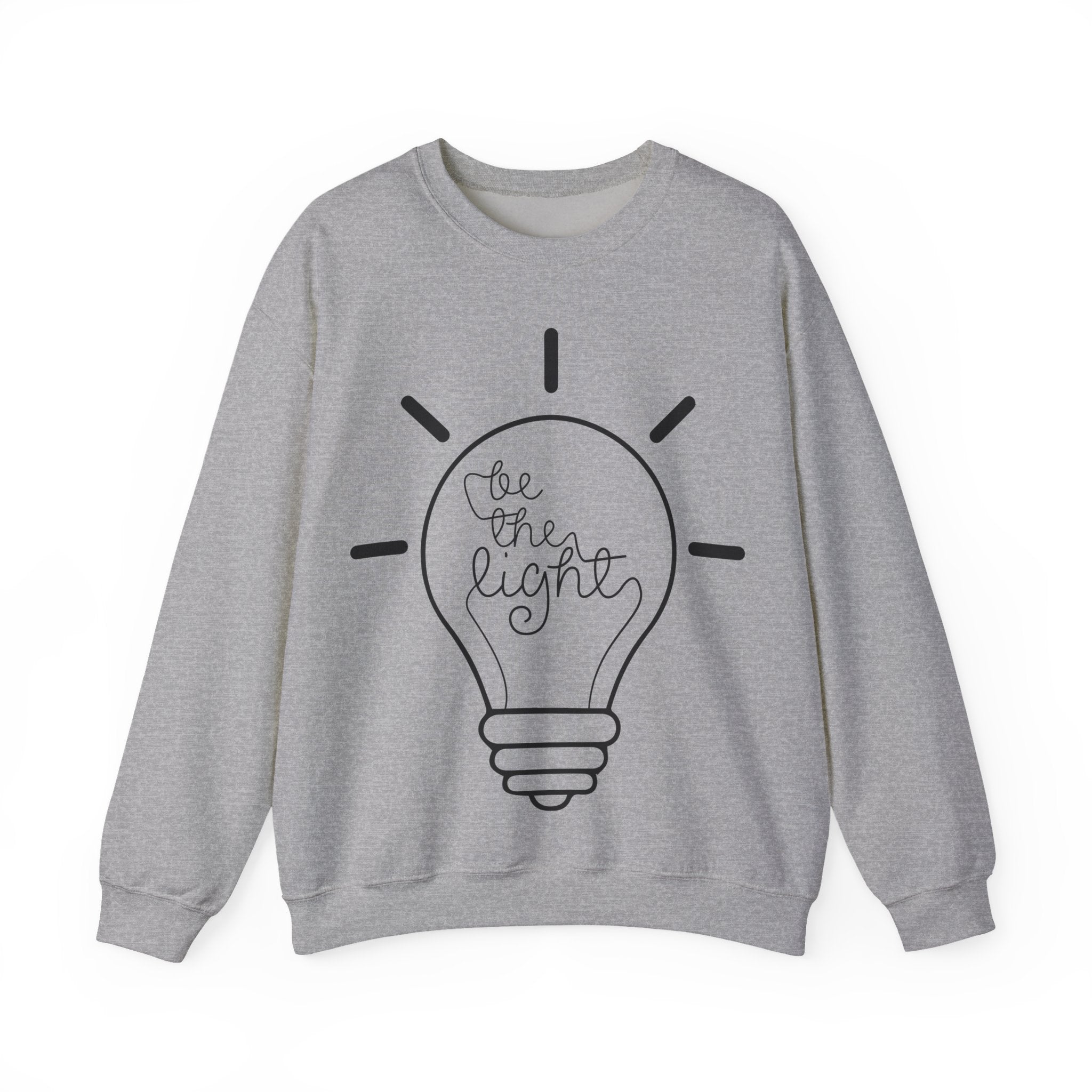 Be The Light Unisex Heavy Blend Crewneck Sweatshirt for Ultimate Comfort