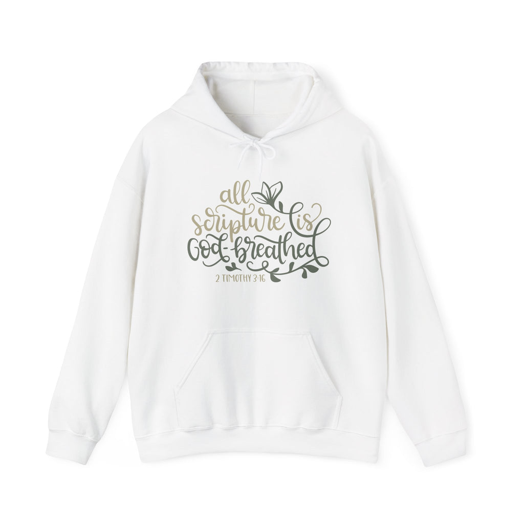 All Scripture Is God Breathed 2 Timothy 3 16 Unisex Heavy Blend Hooded Sweatshirt
