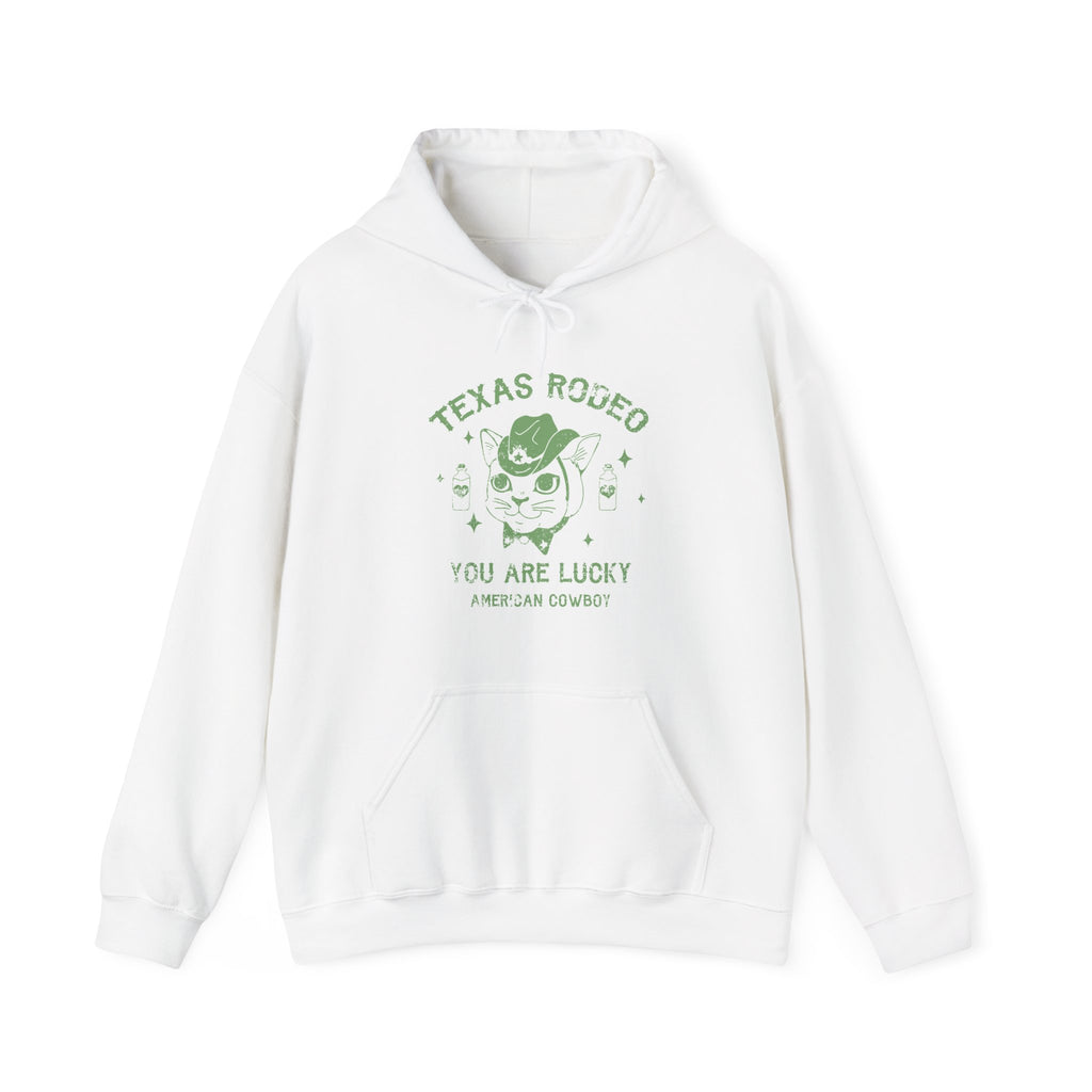 Texas Rodeo You Are Lucky American Cowboy Unisex Heavy Blend Hooded Sweatshirt