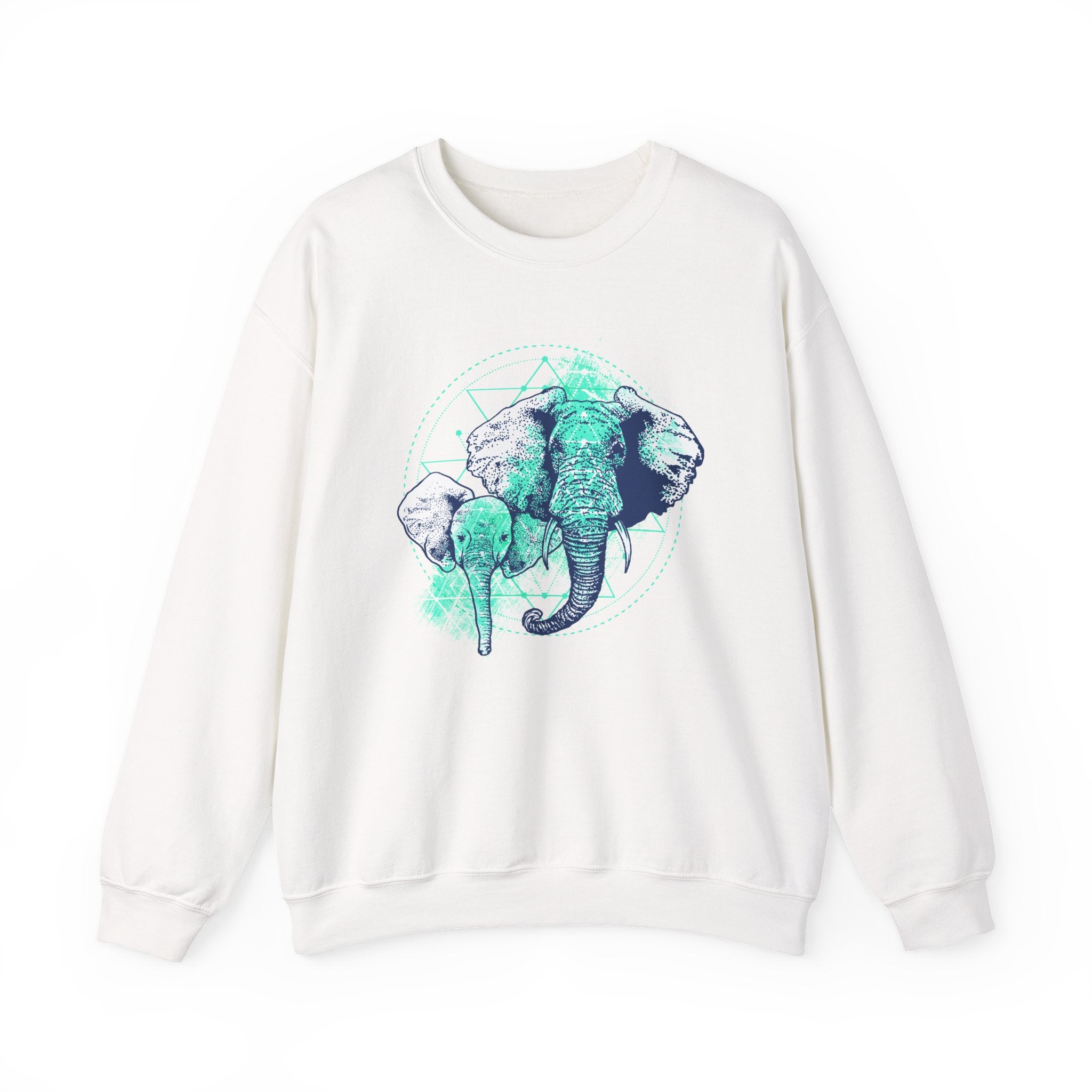 Elephant Unisex Heavy Blend Crewneck Sweatshirt for Comfort and Style