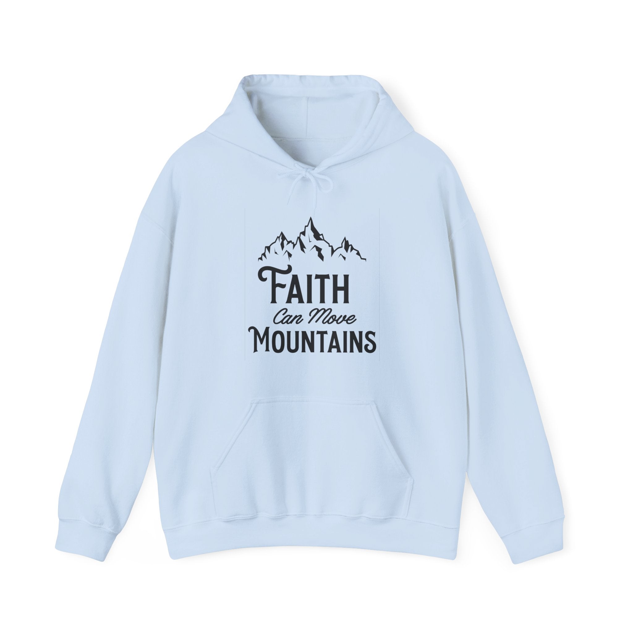 Faith Can Move Mountains Unisex Heavy Blend Hooded Sweatshirt