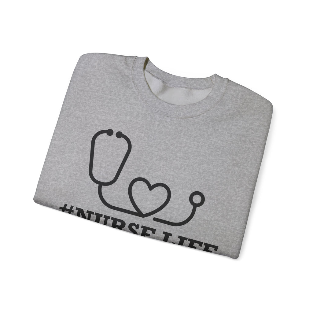 Nurse Life Unisex Heavy Blend Crewneck Sweatshirt for Comfort and Style