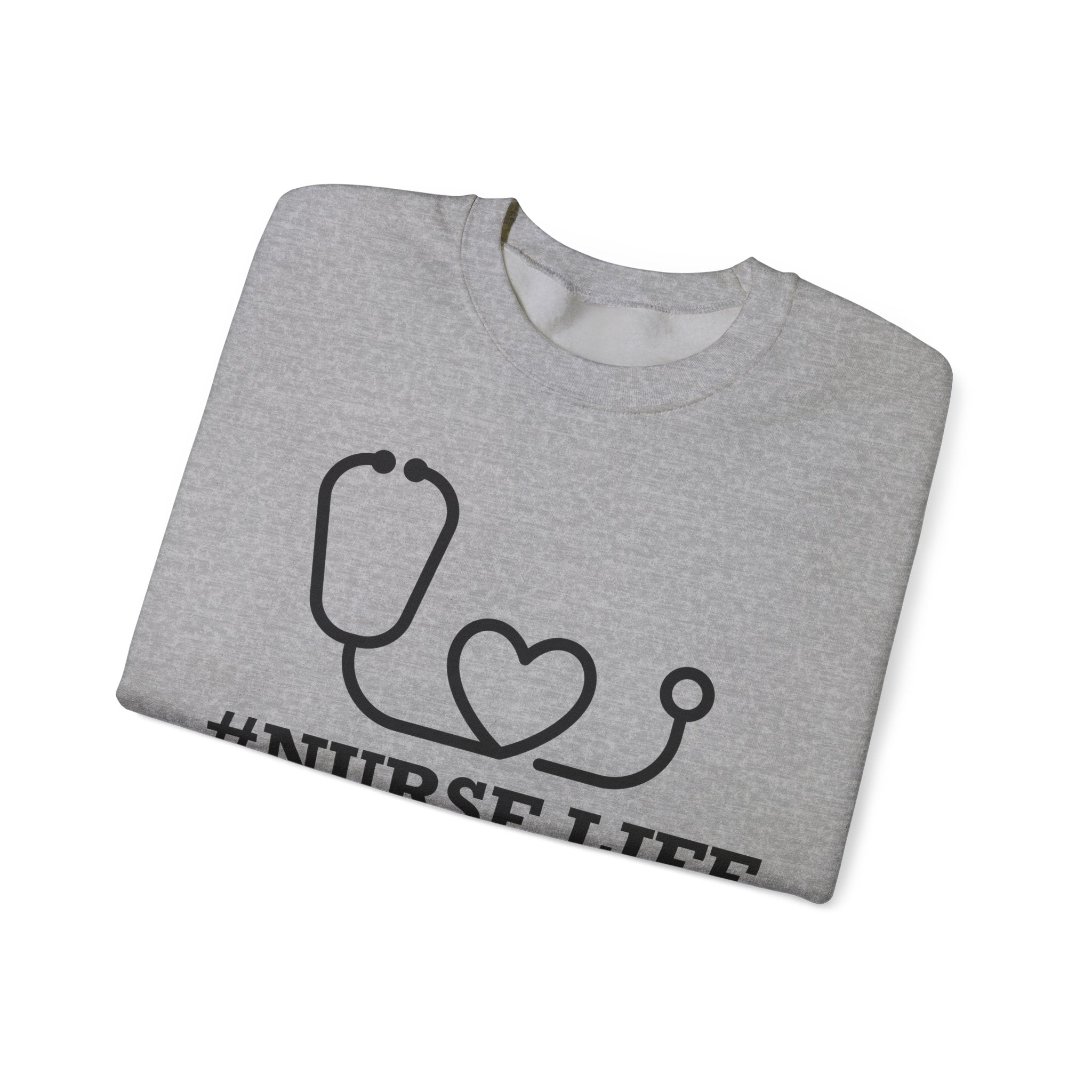 Nurse Life Unisex Heavy Blend Crewneck Sweatshirt for Ultimate Comfort