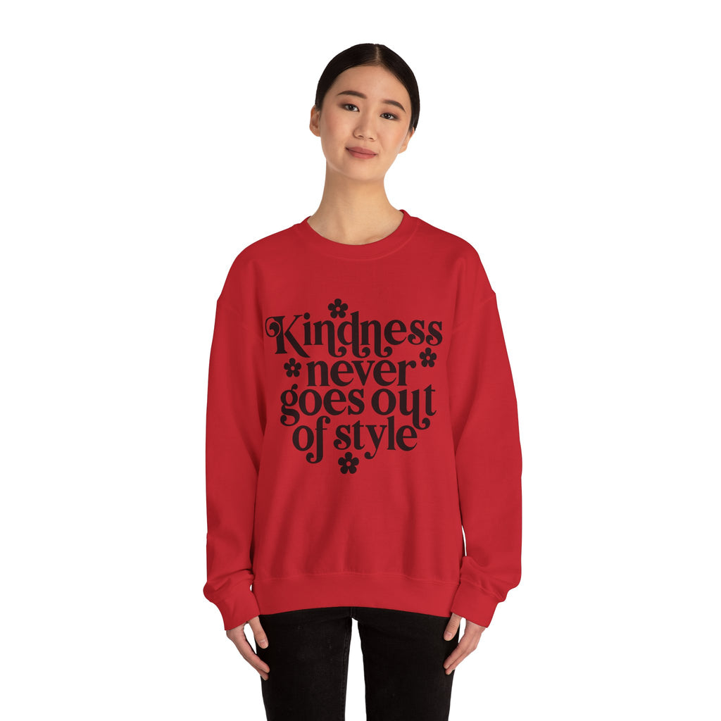 Kindness Never Goes Out Of Style Unisex Heavy Blend Crewneck Sweatshirt